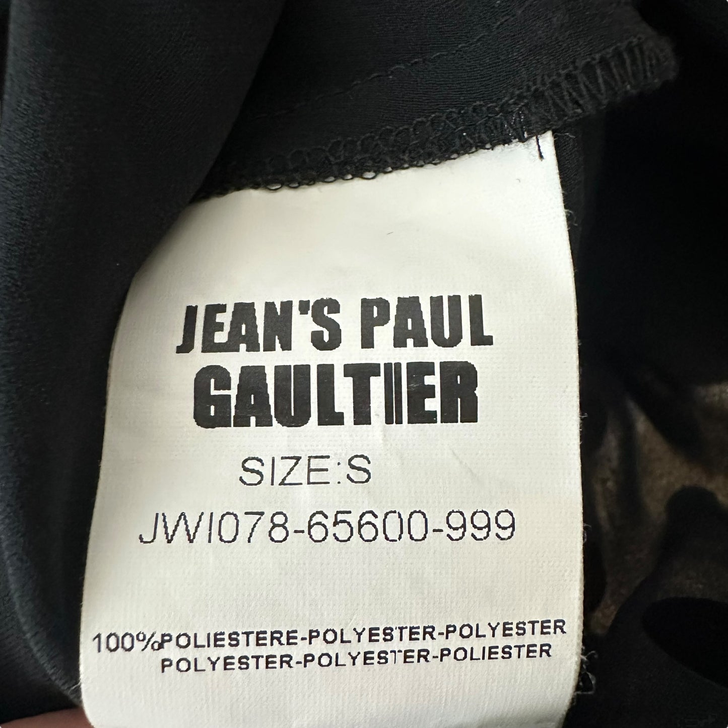 Jean Paul Gaultier Jean's Black Sheer Sequin Blouse