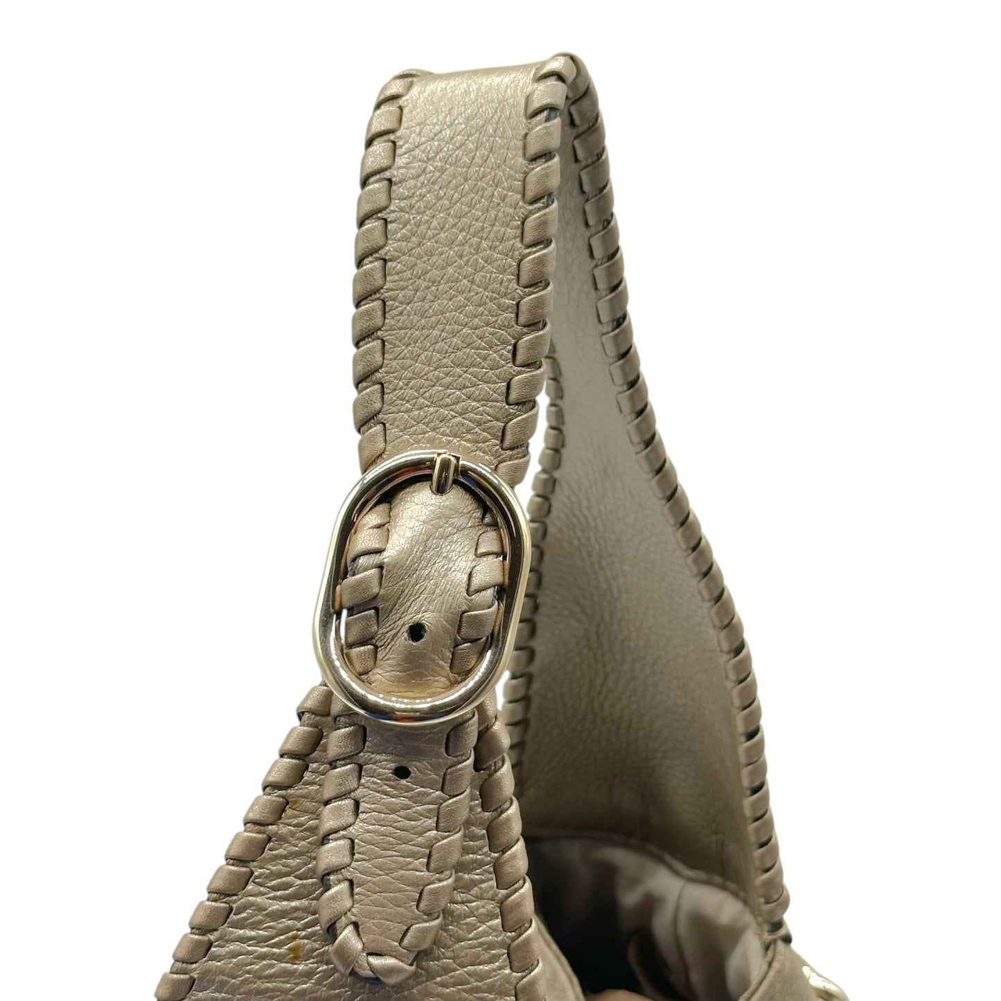 Gucci Metallic Champagne New Jackie 2-Way Hobo Bag