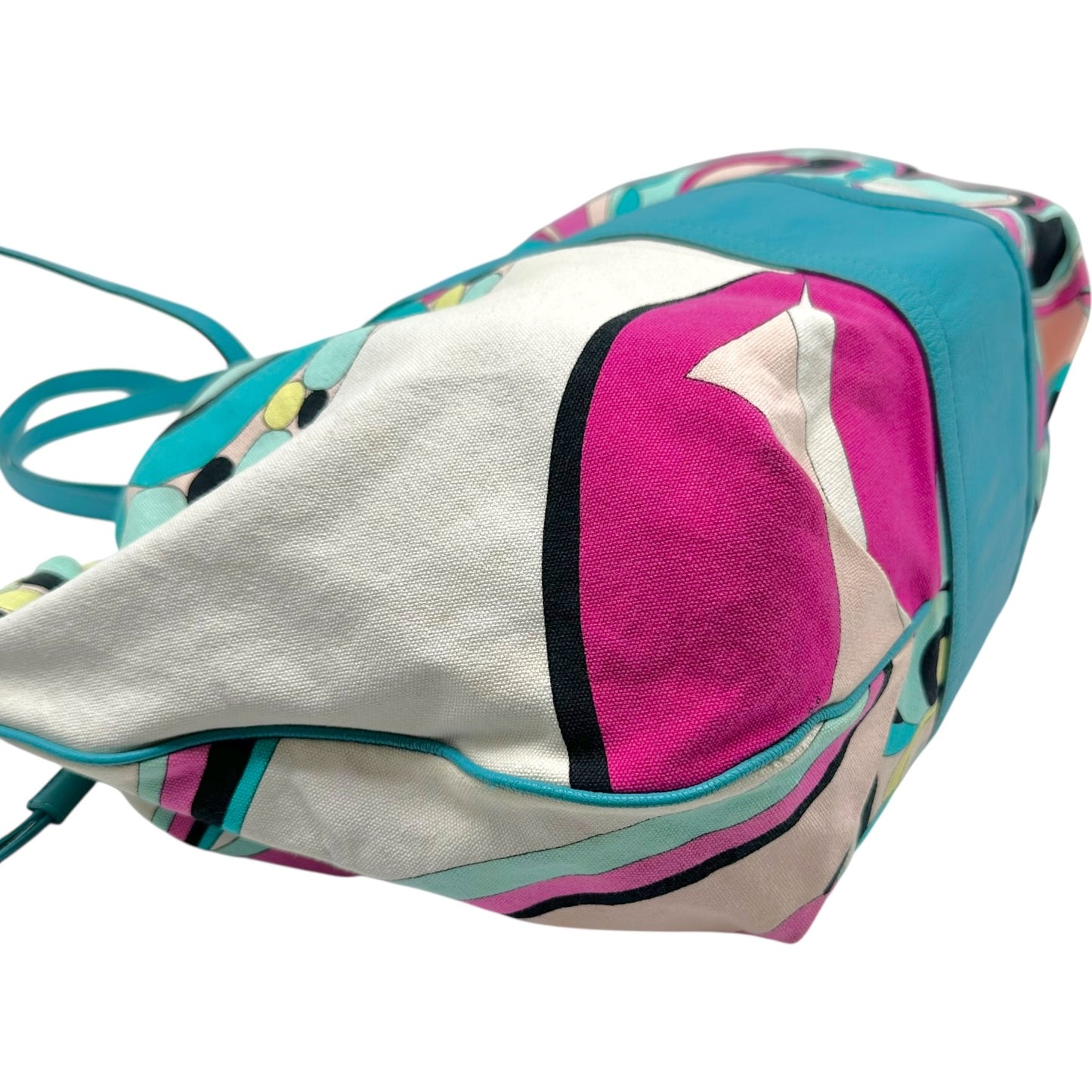 Emilio Pucci Multicolor Printed Drawstring Tote Bag