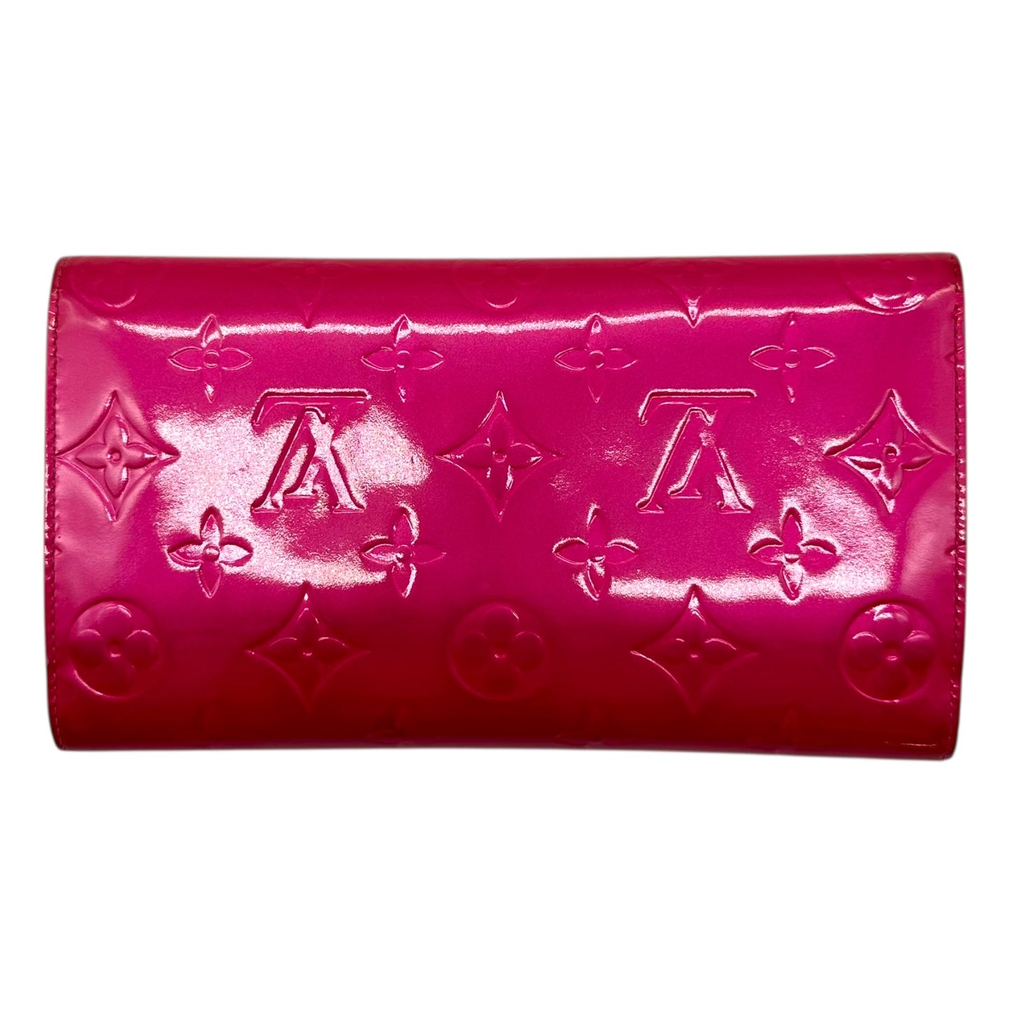Louis Vuitton Hot Pink Vernis Monogram Long Wallet - Outfit Repeater