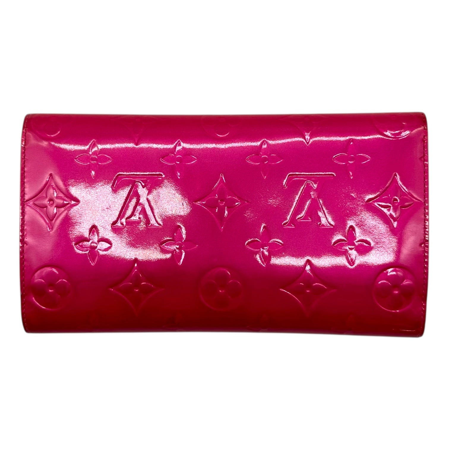 Louis Vuitton Hot Pink Vernis Monogram Long Wallet - Outfit Repeater