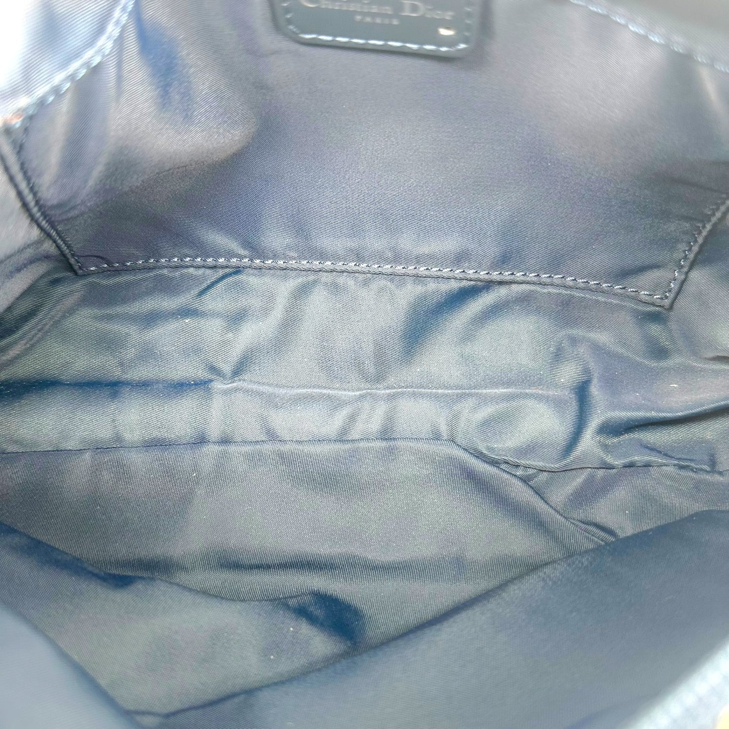 Christian Dior Navy Blue Trotter Monogram Shoulder Bag
