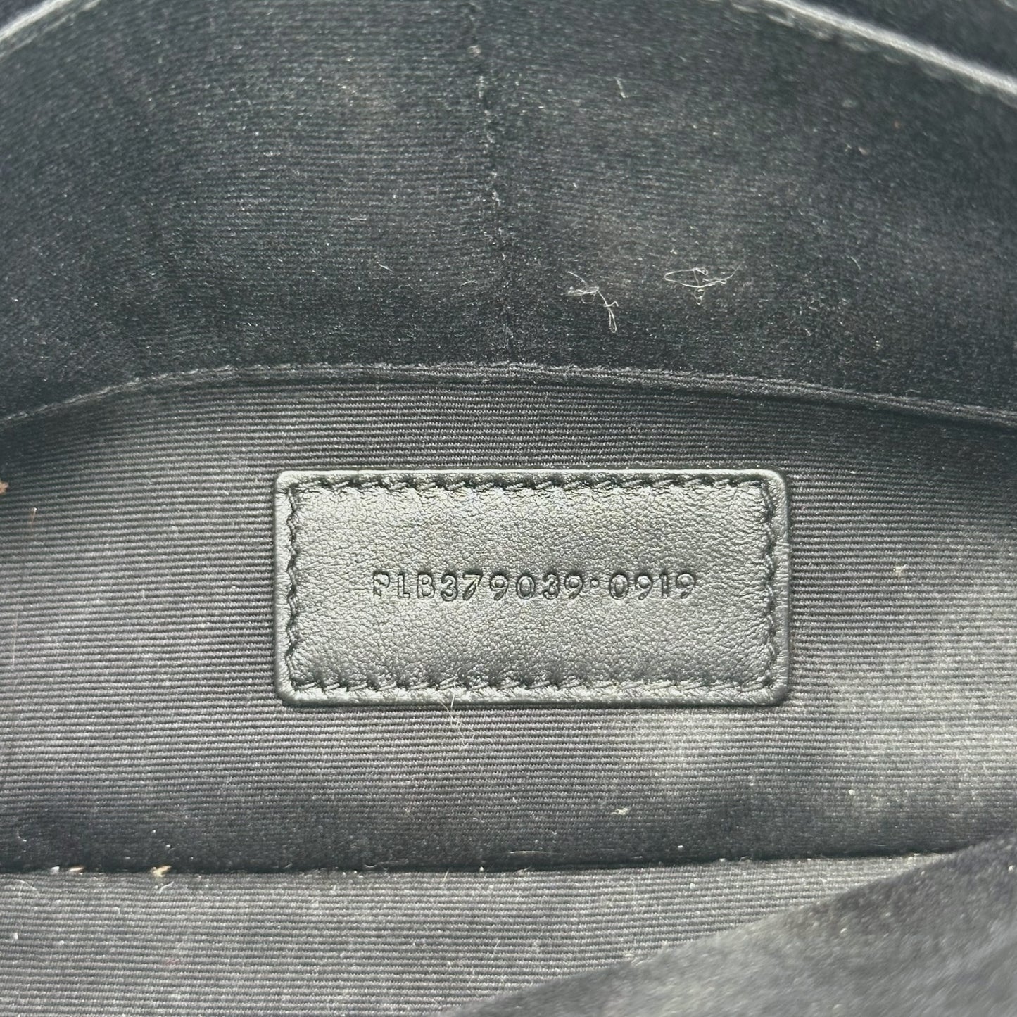 Saint Laurent Paris Black Quilted Small Logo Clutch