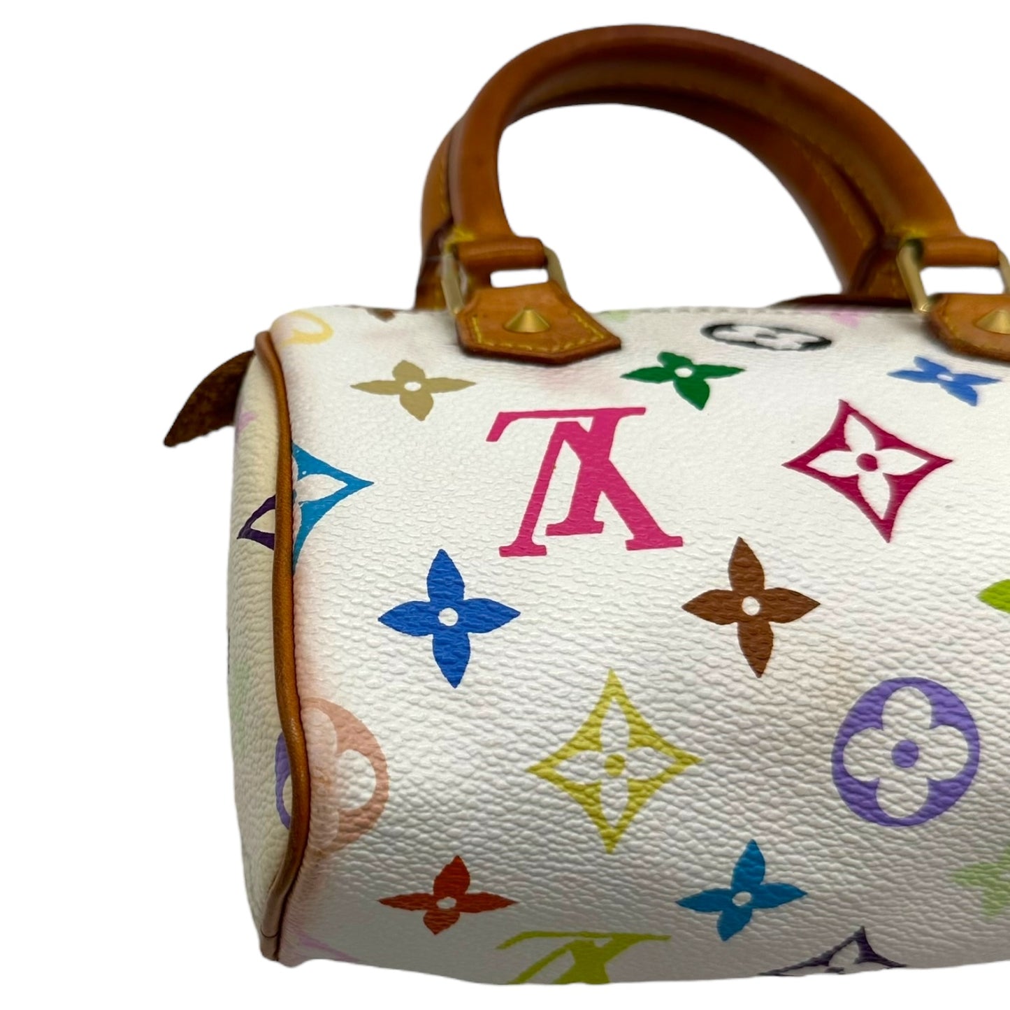 Louis Vuitton White Murakami Multicolor Mini Speedy Bag