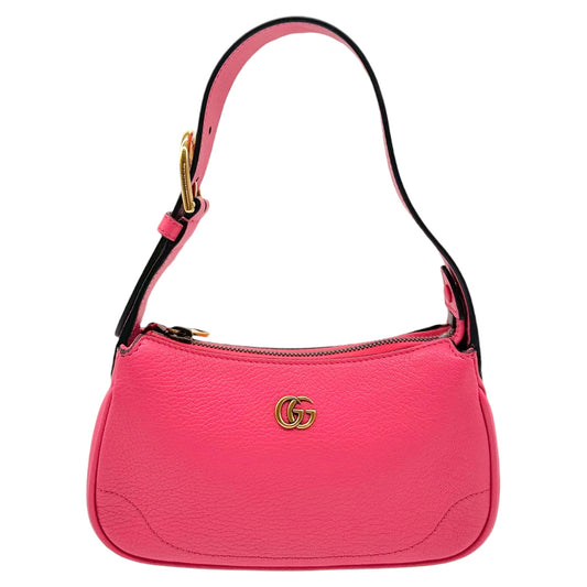 Gucci Pink Leather Mini Pochette Bag