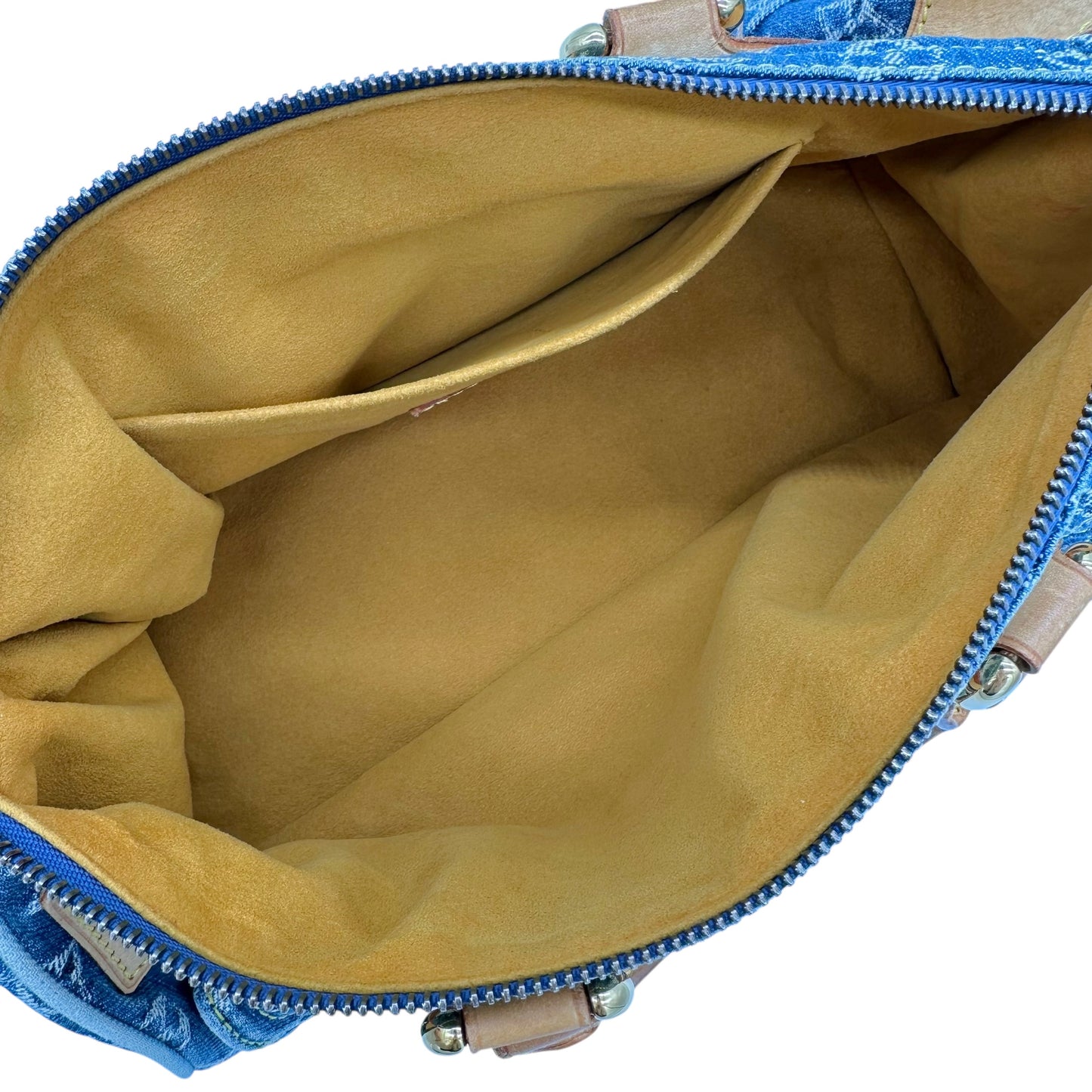 Louis Vuitton Blue Denim Speedy 25 Bag - Outfit Repeater