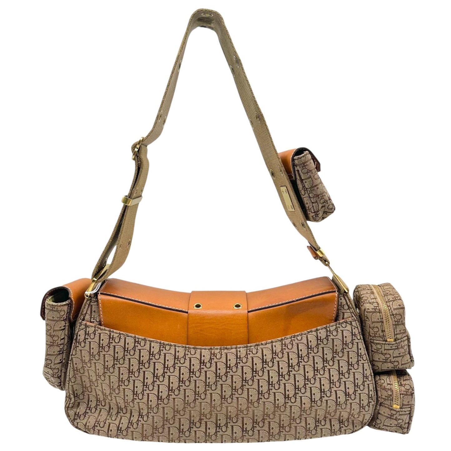 Christian Dior Tan Monogram Shoulder Bag
