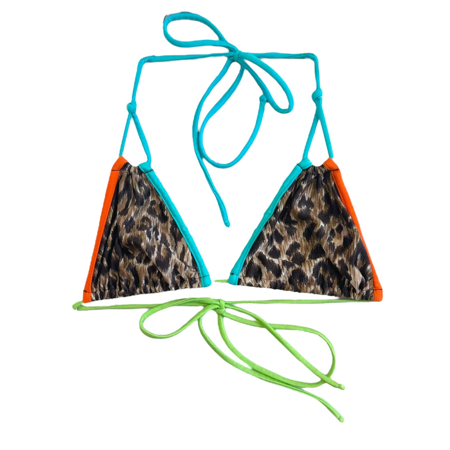 Dolce & Gabbana Beachwear Multicolor Leopard Print Bikini