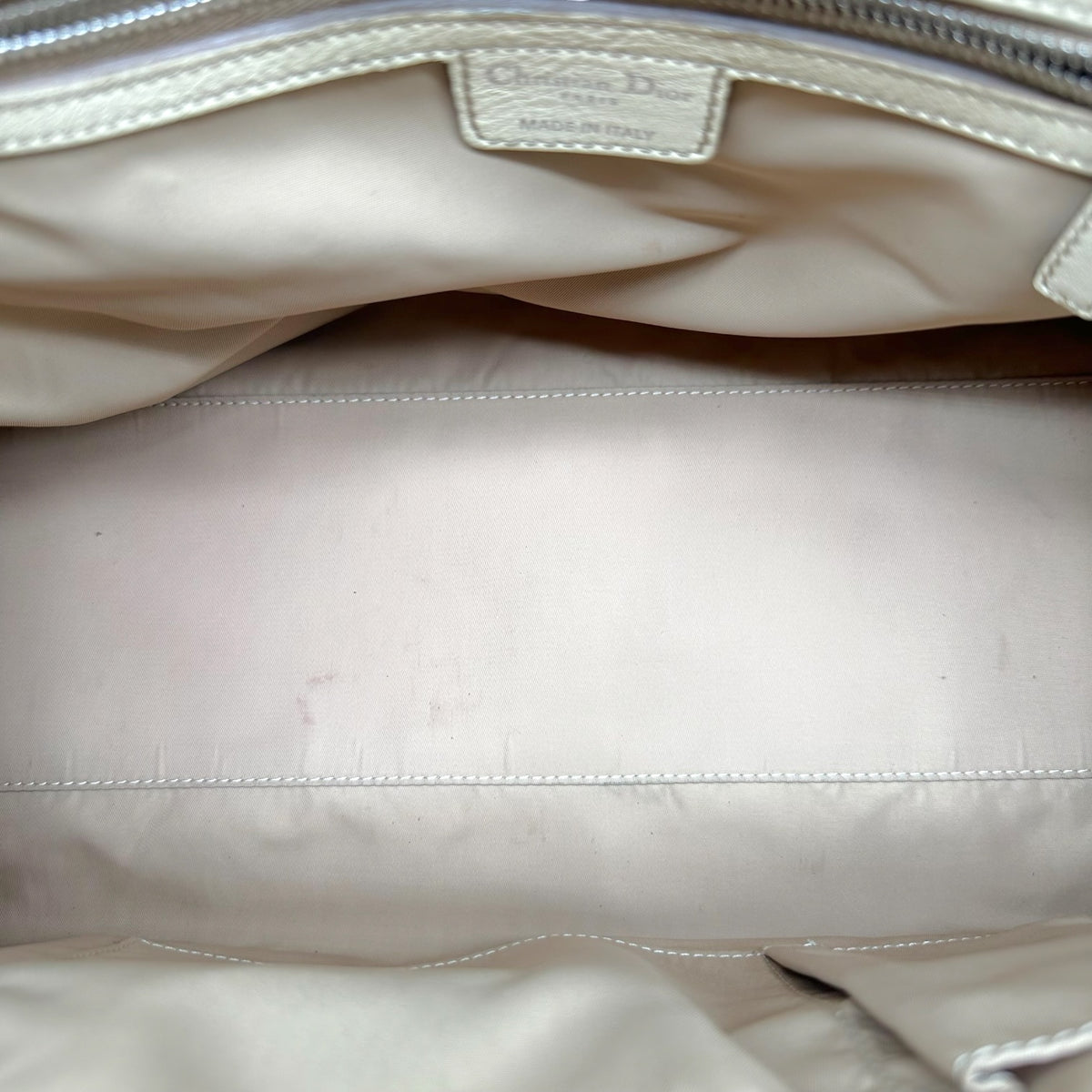 Christian Dior Cargo Pocket Shoulder Bag Tan Trotter Monogram