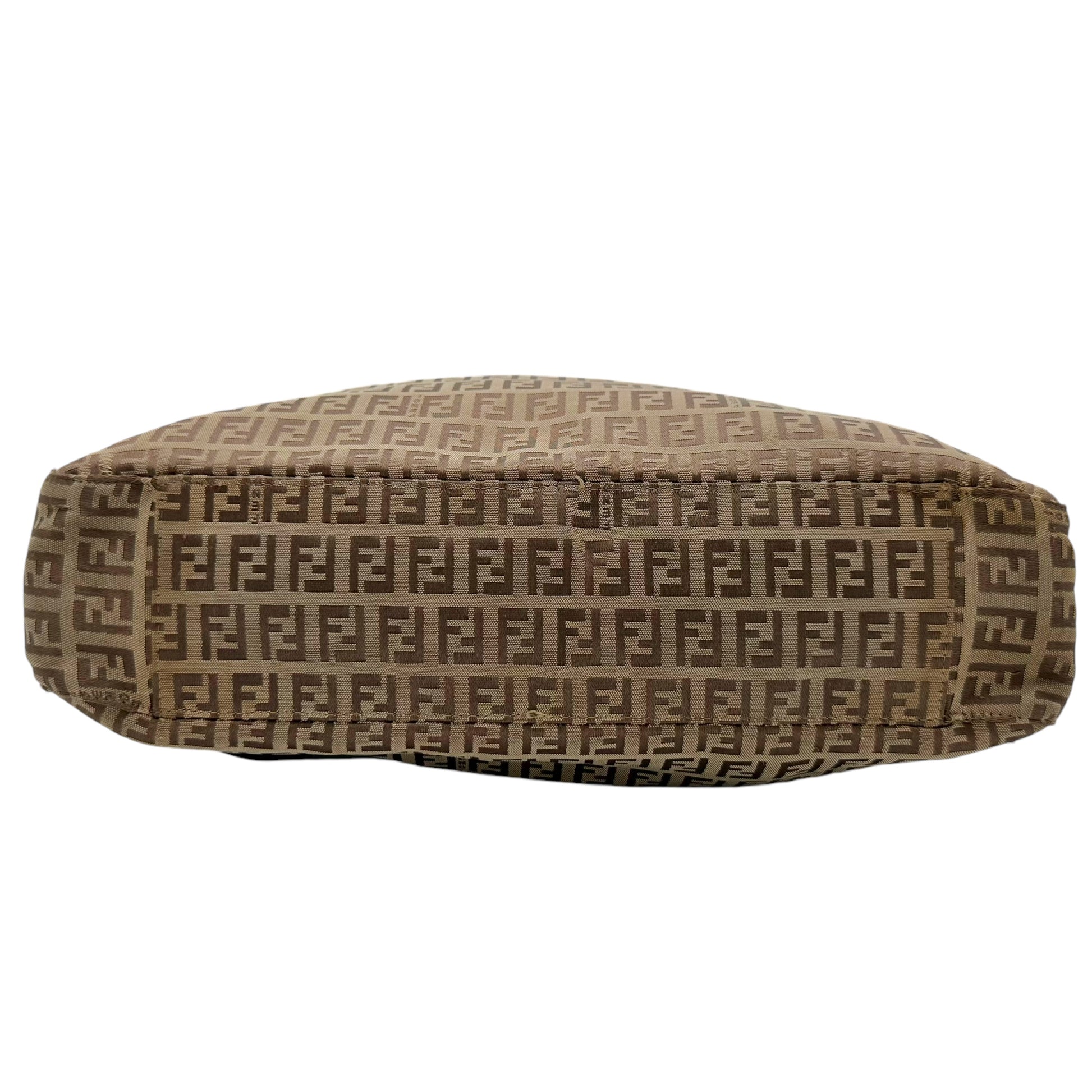 Fendi Tan Zucca Monogram Zippered Tote Bag - Outfit Repeater