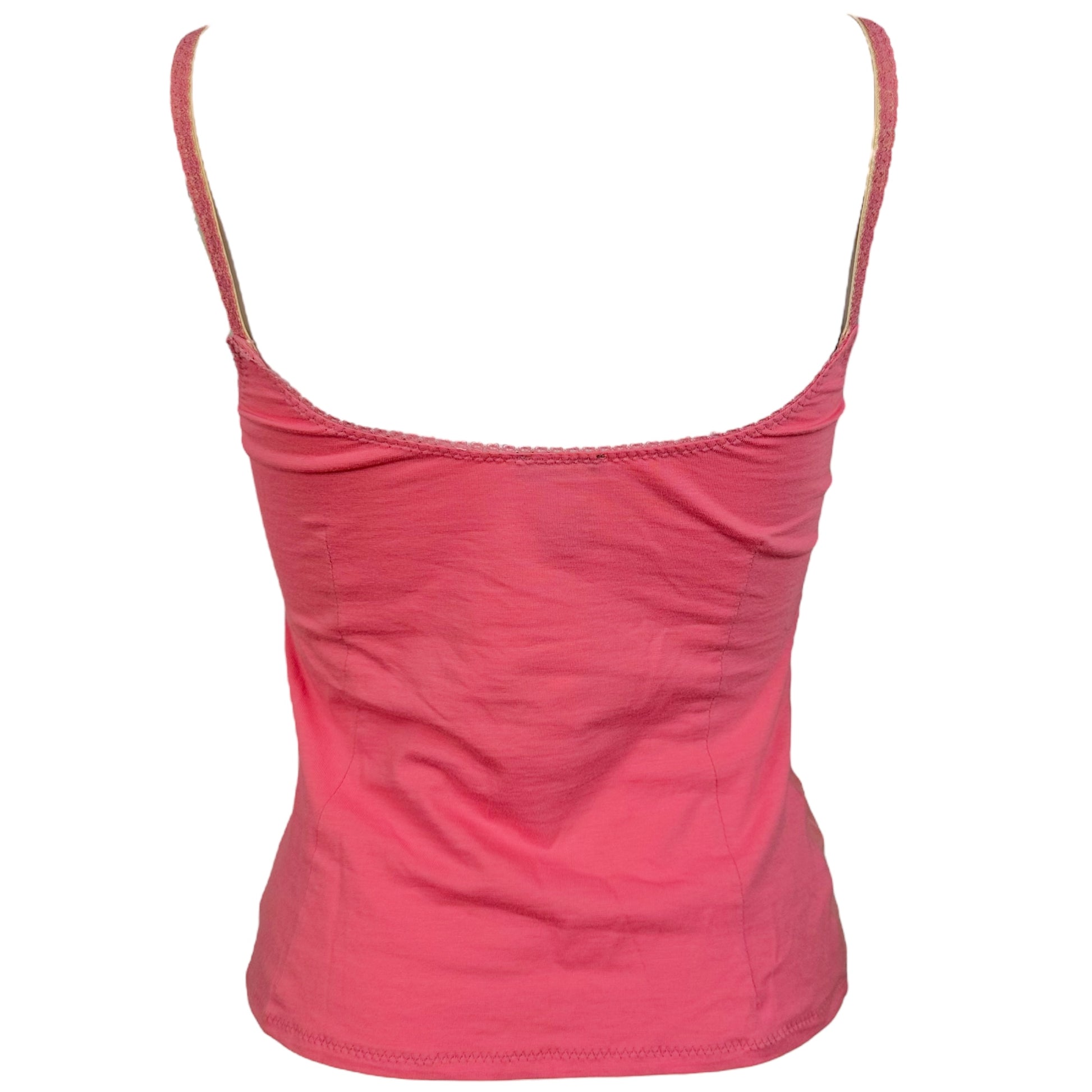 D&G Dolce & Gabbana Pink Embroidered Cami - Outfit Repeater