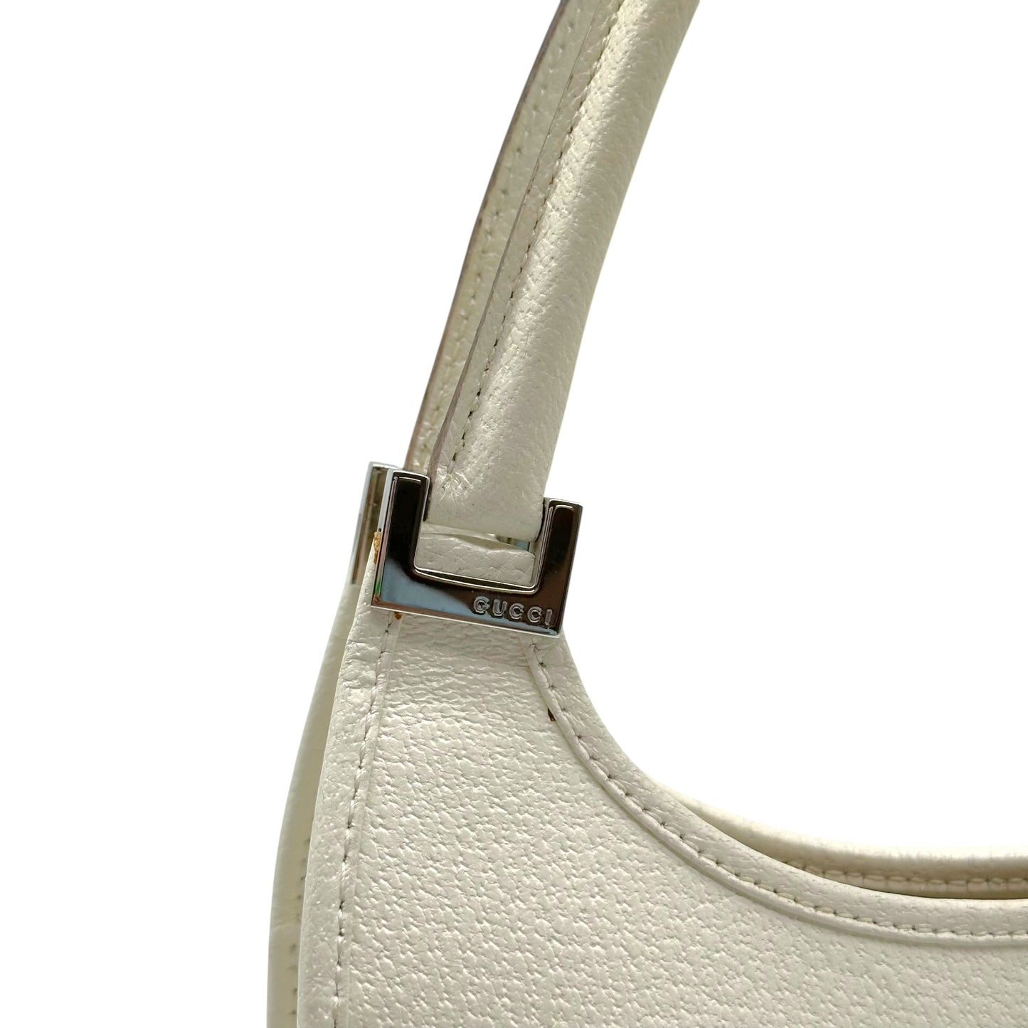 Gucci White Leather Mini Jackie Bag