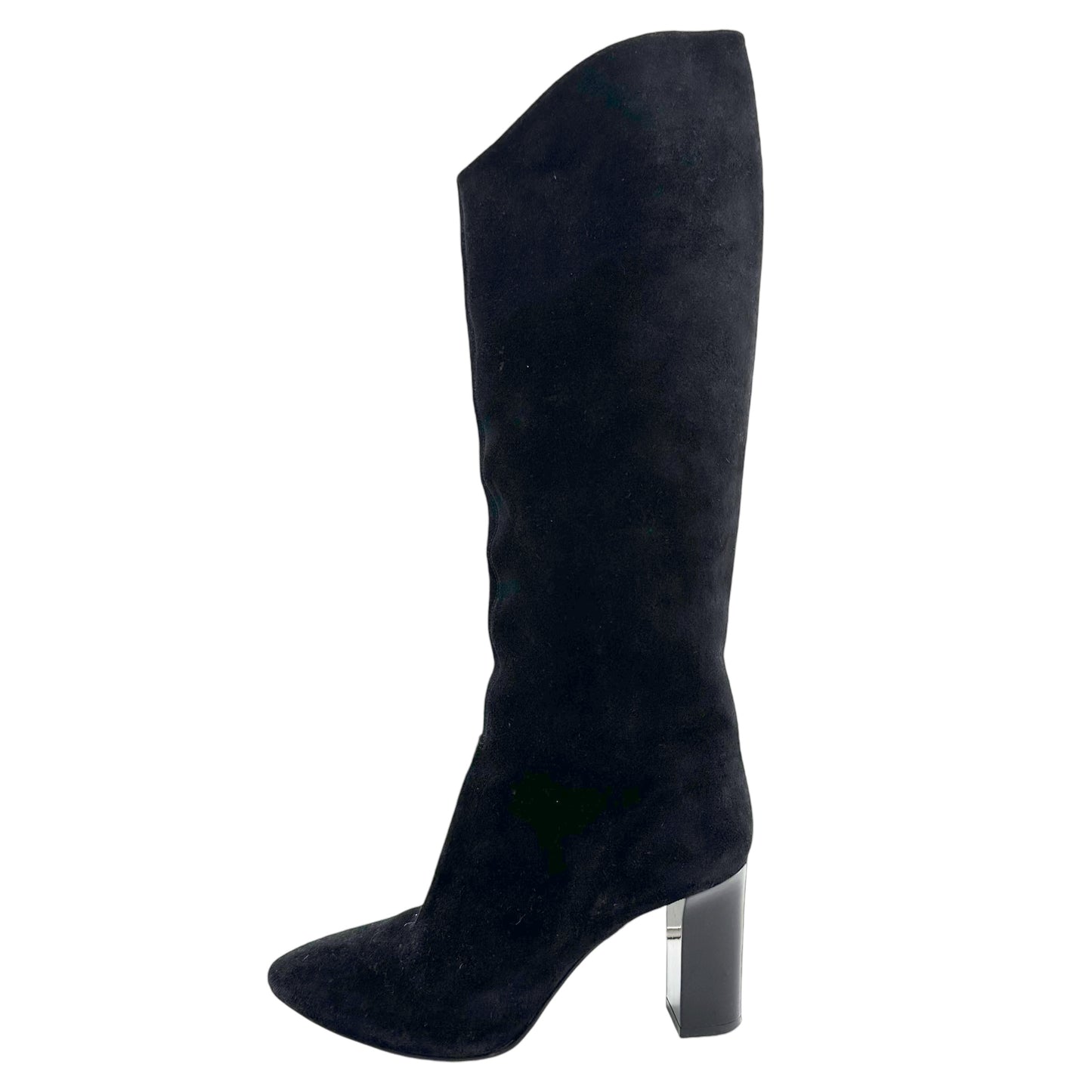 Acne Studios Black Suede Heeled Boots