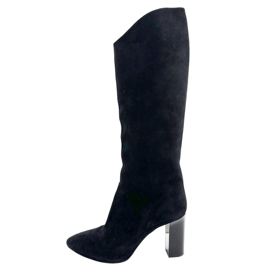 Acne Studios Black Suede Heeled Boots