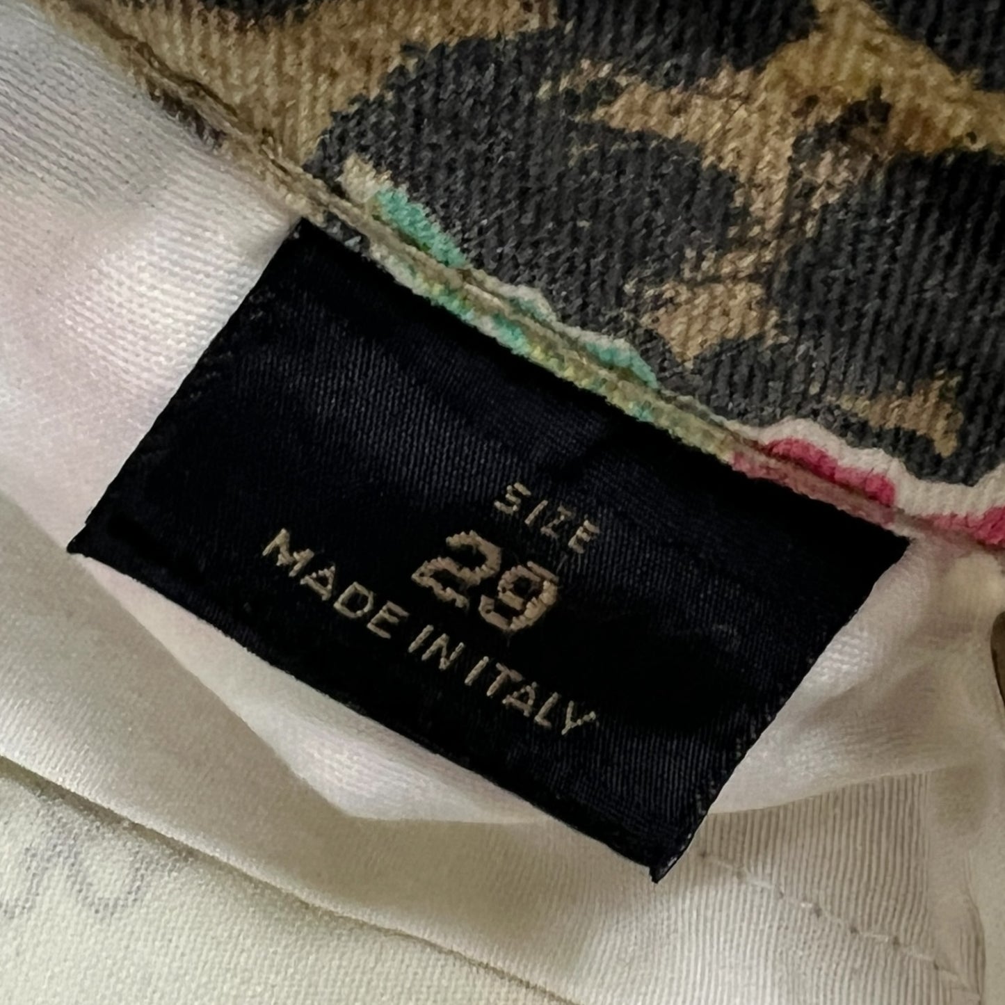 Roberto Cavalli Chinoiserie Floral & Leopard Print Jeans RARE - Outfit Repeater