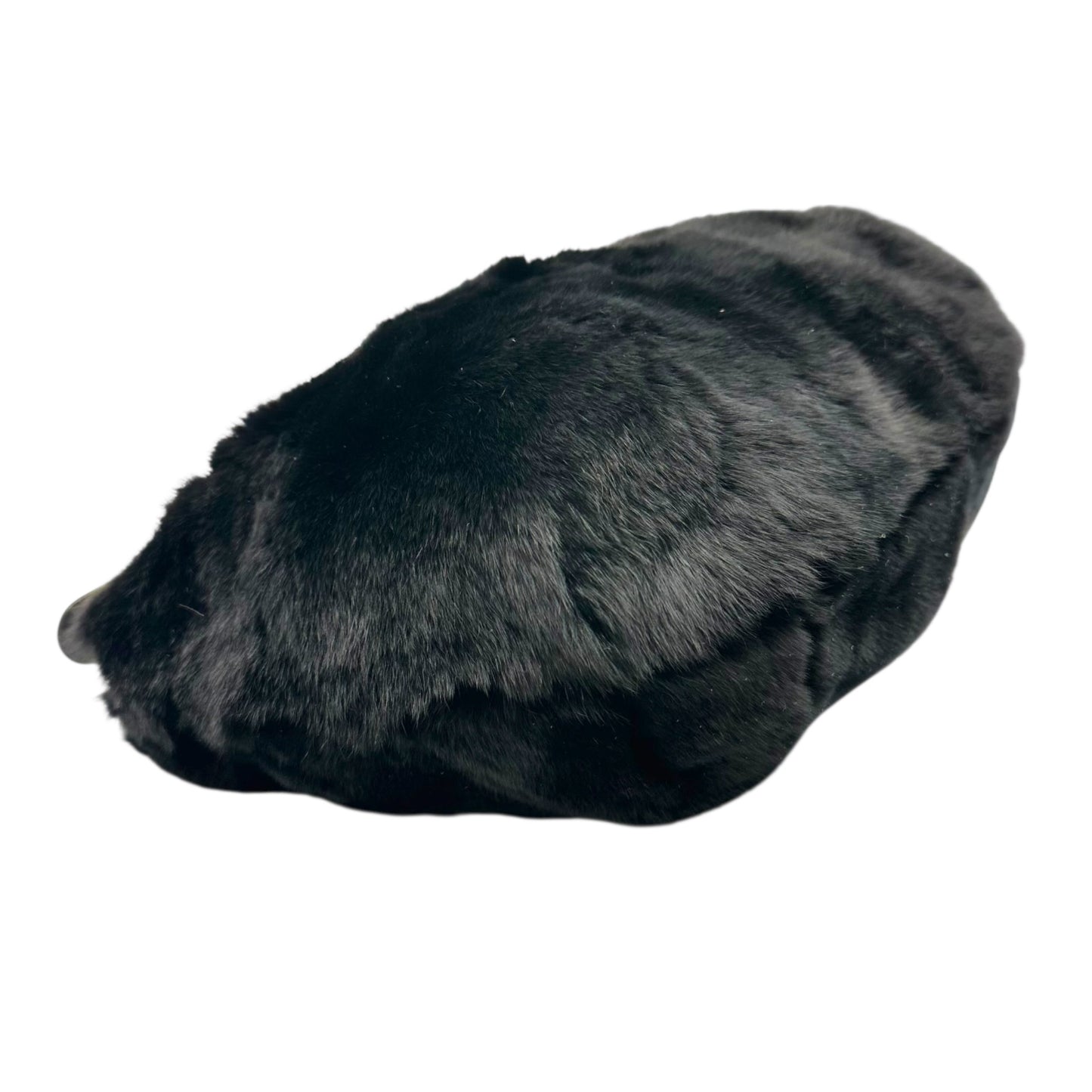 Courreges Black Rabbit Fur Shoulder Bag