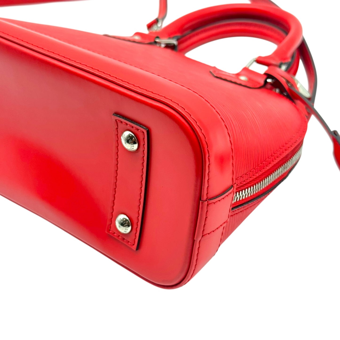 Louis Vuitton Bright Red Epi Alma BB 2-Way Bag