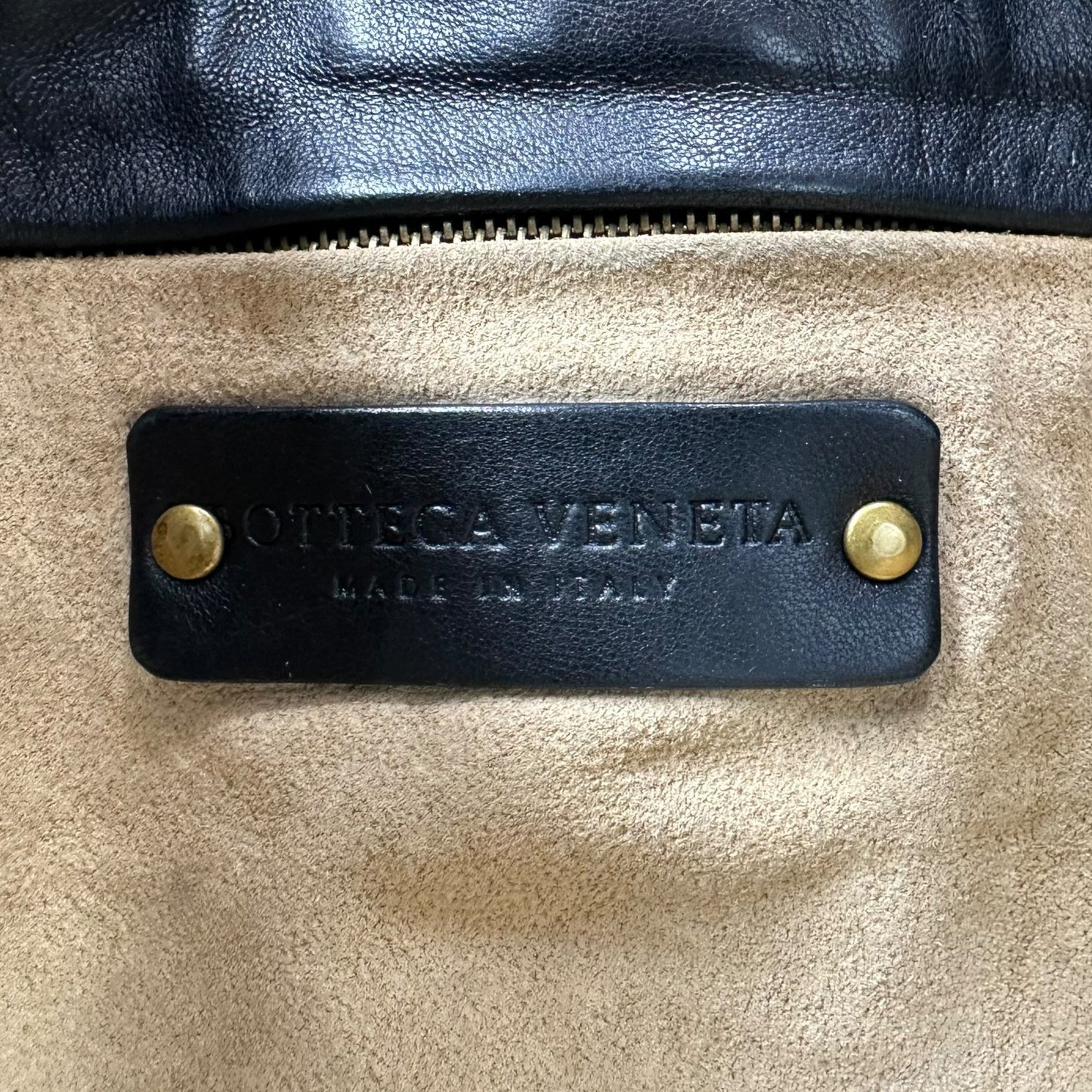 Bottega Veneta Black Intrecciato Woven Leather Tote Bag