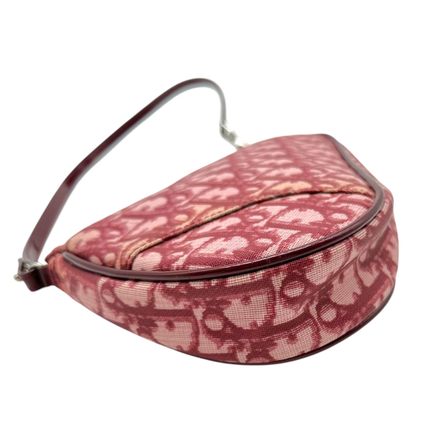 Christian Dior Red Trotter Monogram Mini Saddle Bag