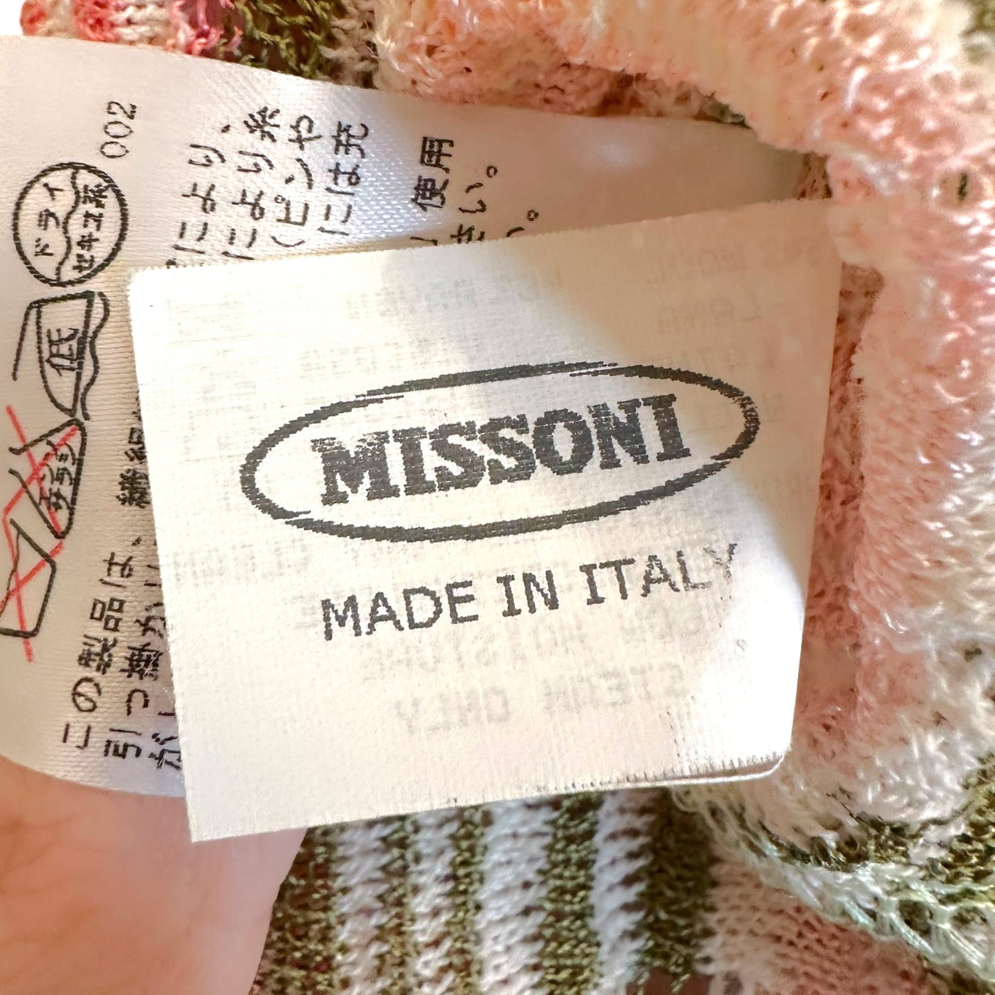 Missoni Multicolor Striped Flare Sleeve Knit Cardigan