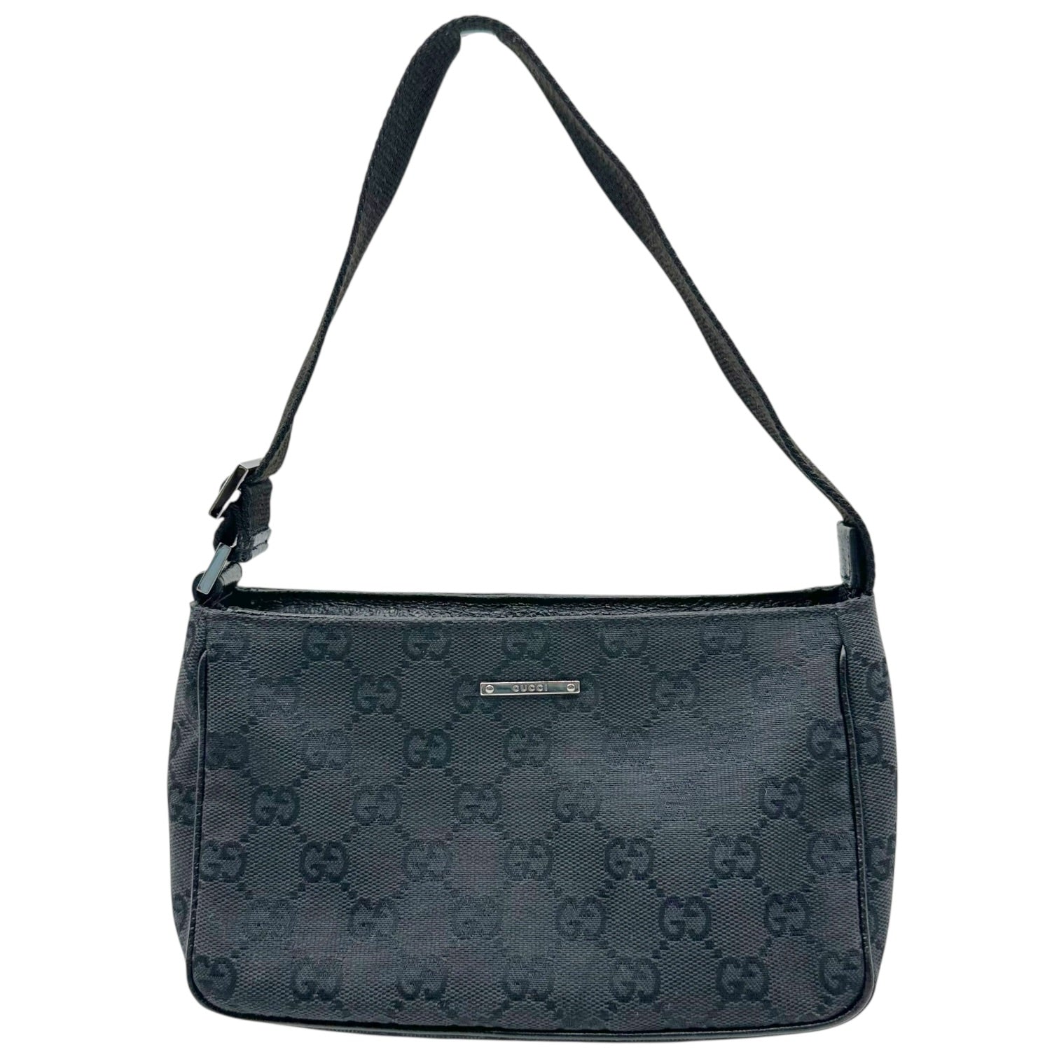 Gucci Mini Pochette Bag Black Monogram Canvas