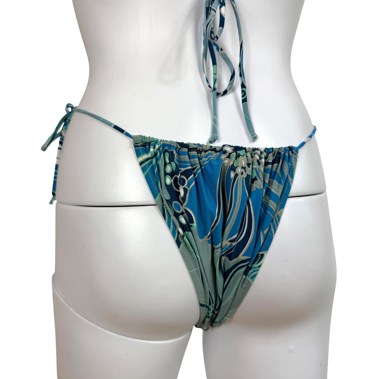 Dolce & Gabbana Blue Printed Bikini Set