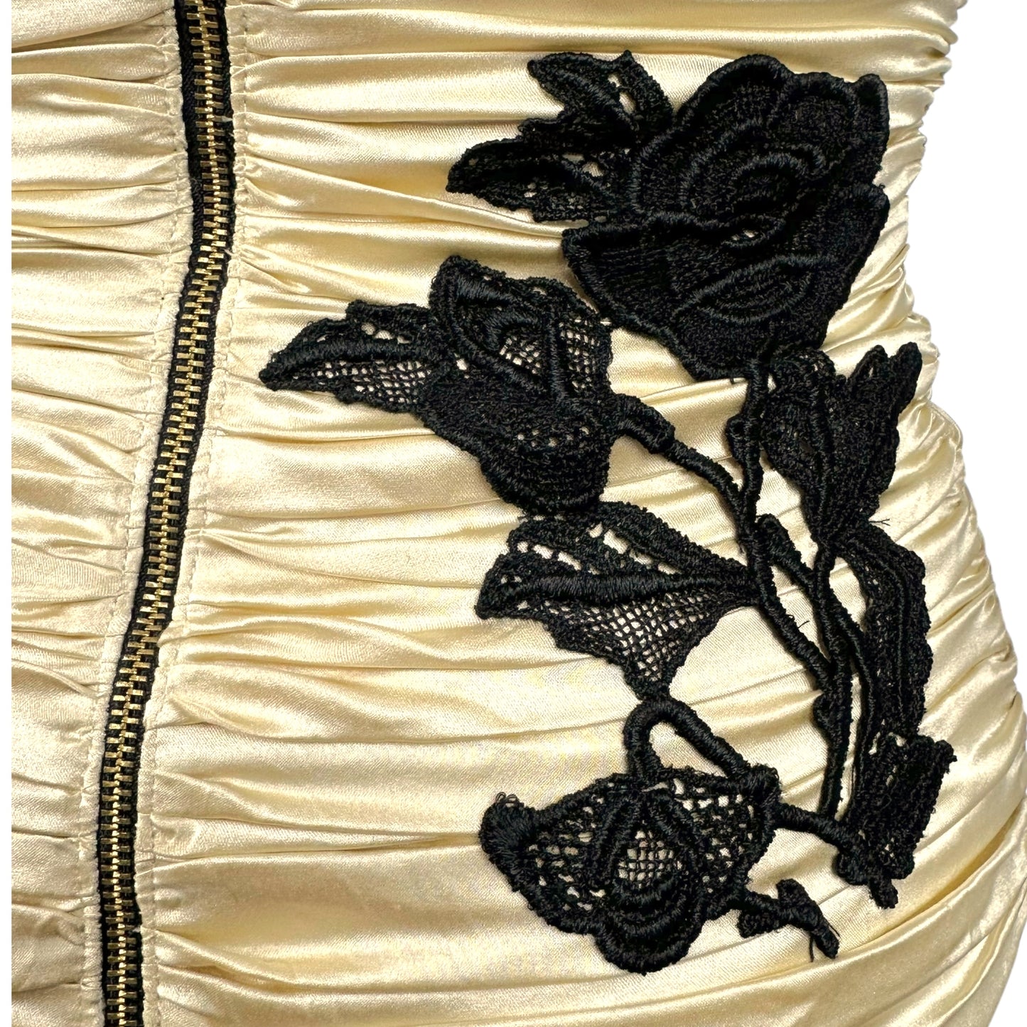 D&G Dolce & Gabbana Lace Applique Bustier Top