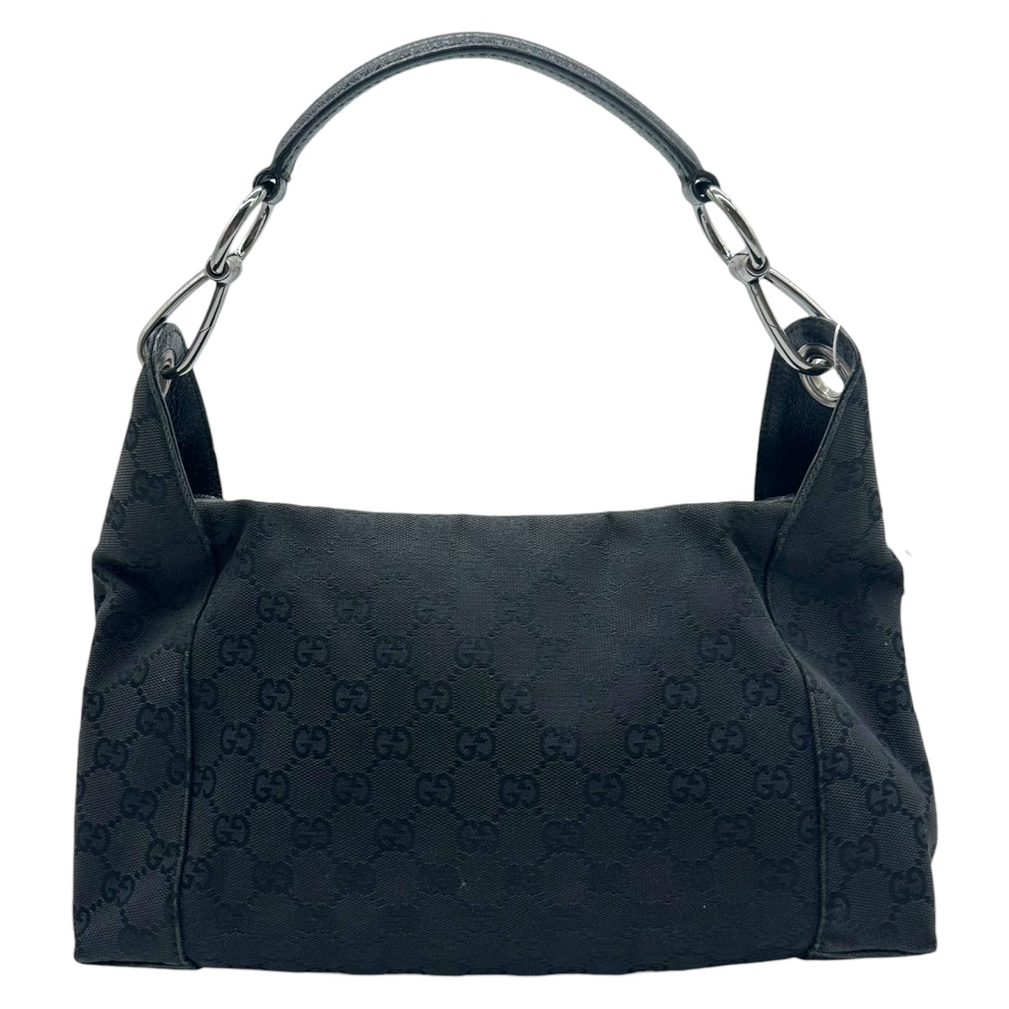 Gucci Black Monogram Canvas Shoulder Bag