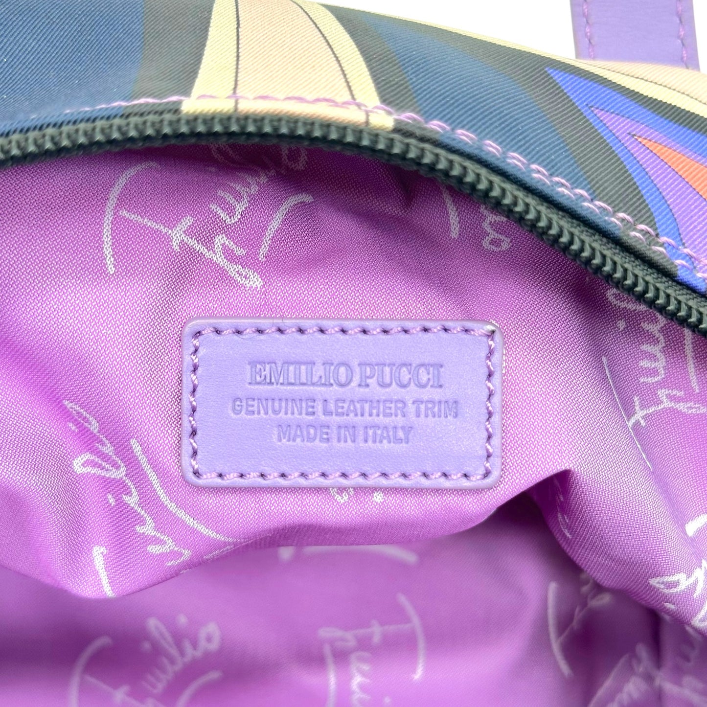 Emilio Pucci Mini Silk Pochette Bag Pink Purple Print