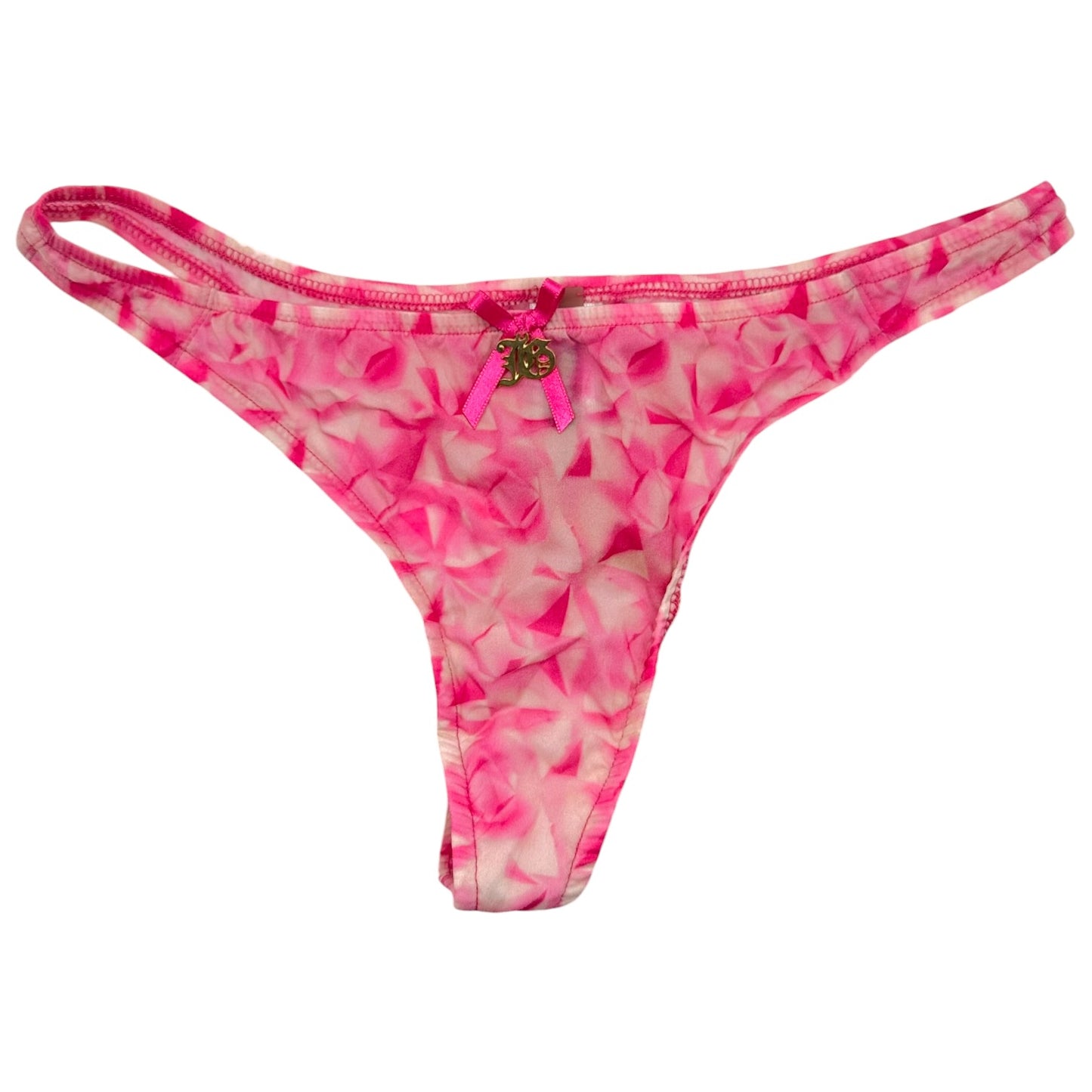 John Galliano Pink Lingerie Bra And Thong Set XS
