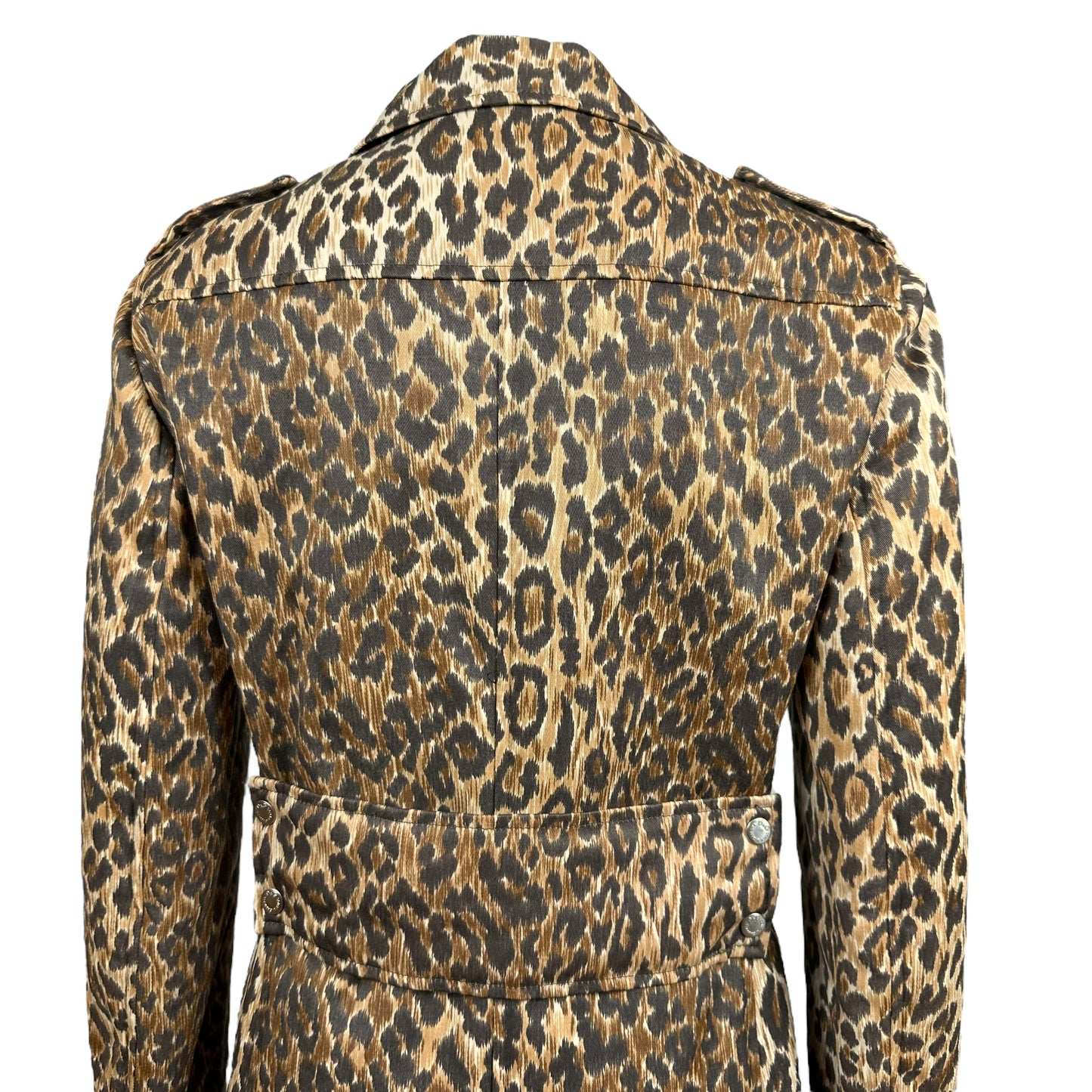 D&G Dolce & Gabbana Leoprad Print Nylon Trench Coat - Outfit Repeater