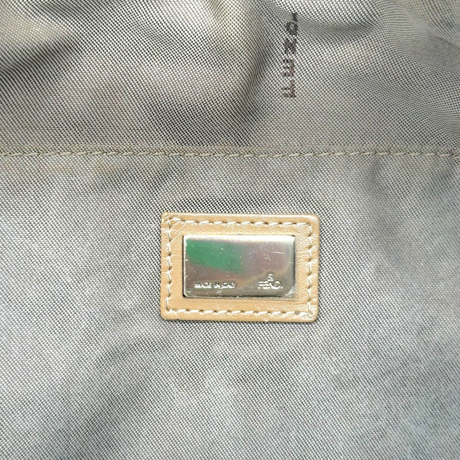 Fendi Crescent Hobo Bag Beige Zucchino Monogram