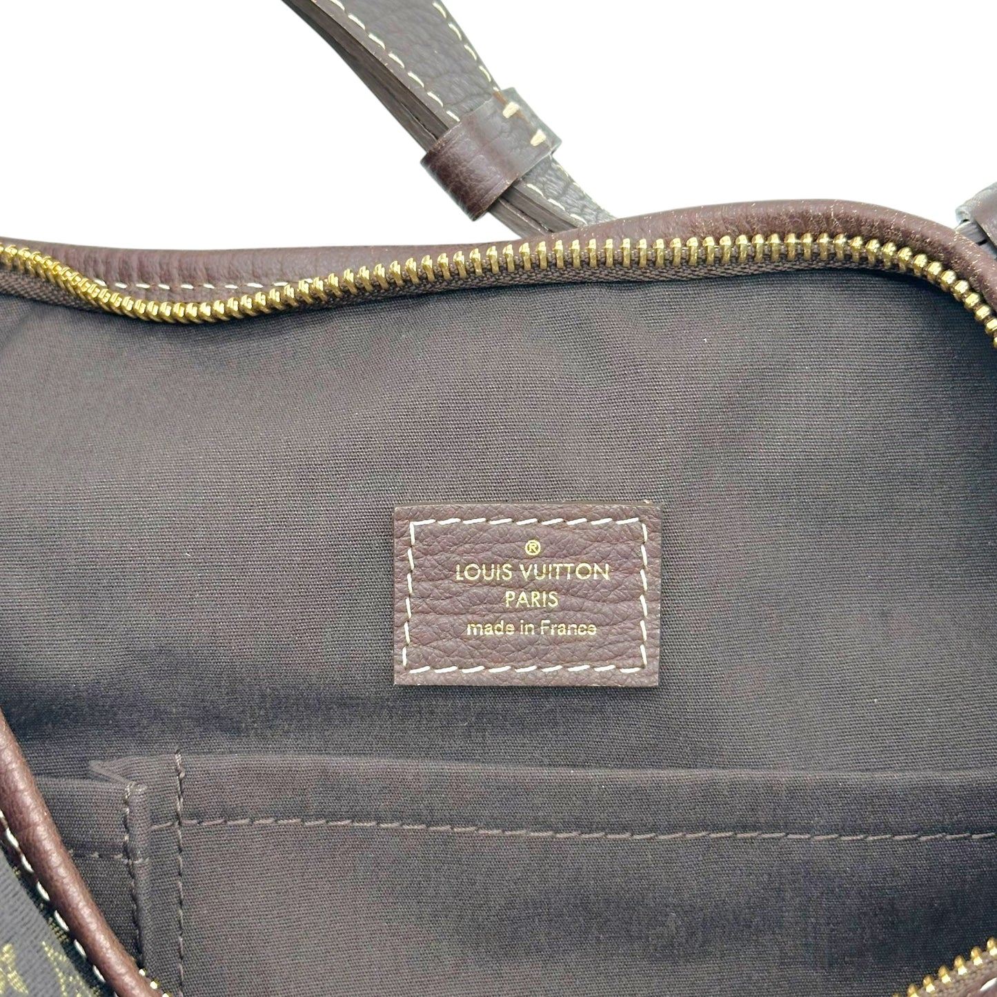 Louis Vuitton Shoulder Bag Brown Lin Monogram Manon MM