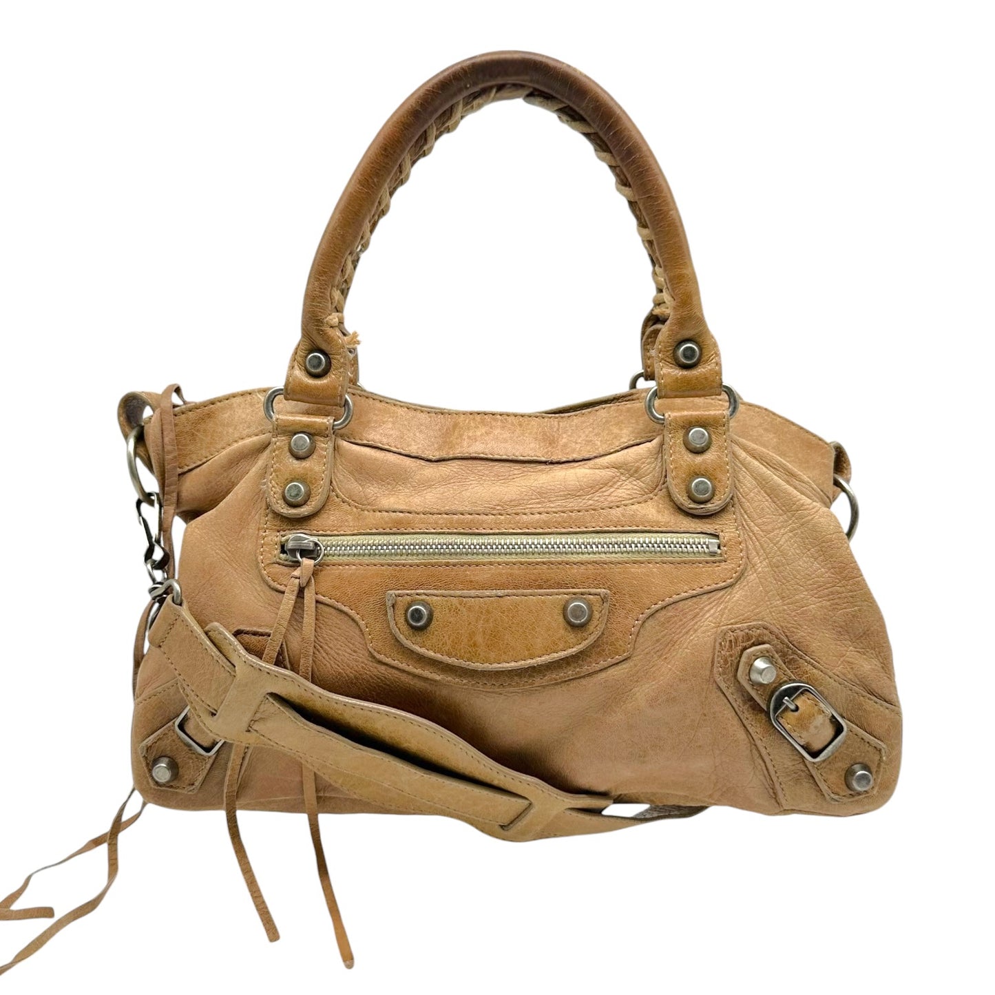 Balenciaga Brown Leather First City Bag