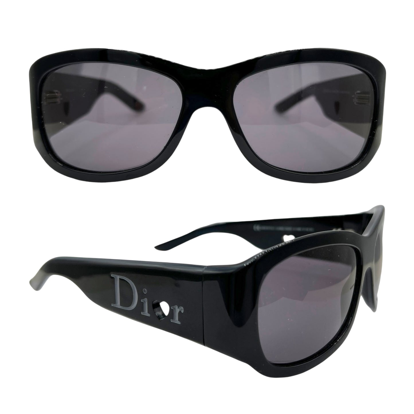 Christian Dior LovinglyDior2 Black Oversized Rectangle Suglasses