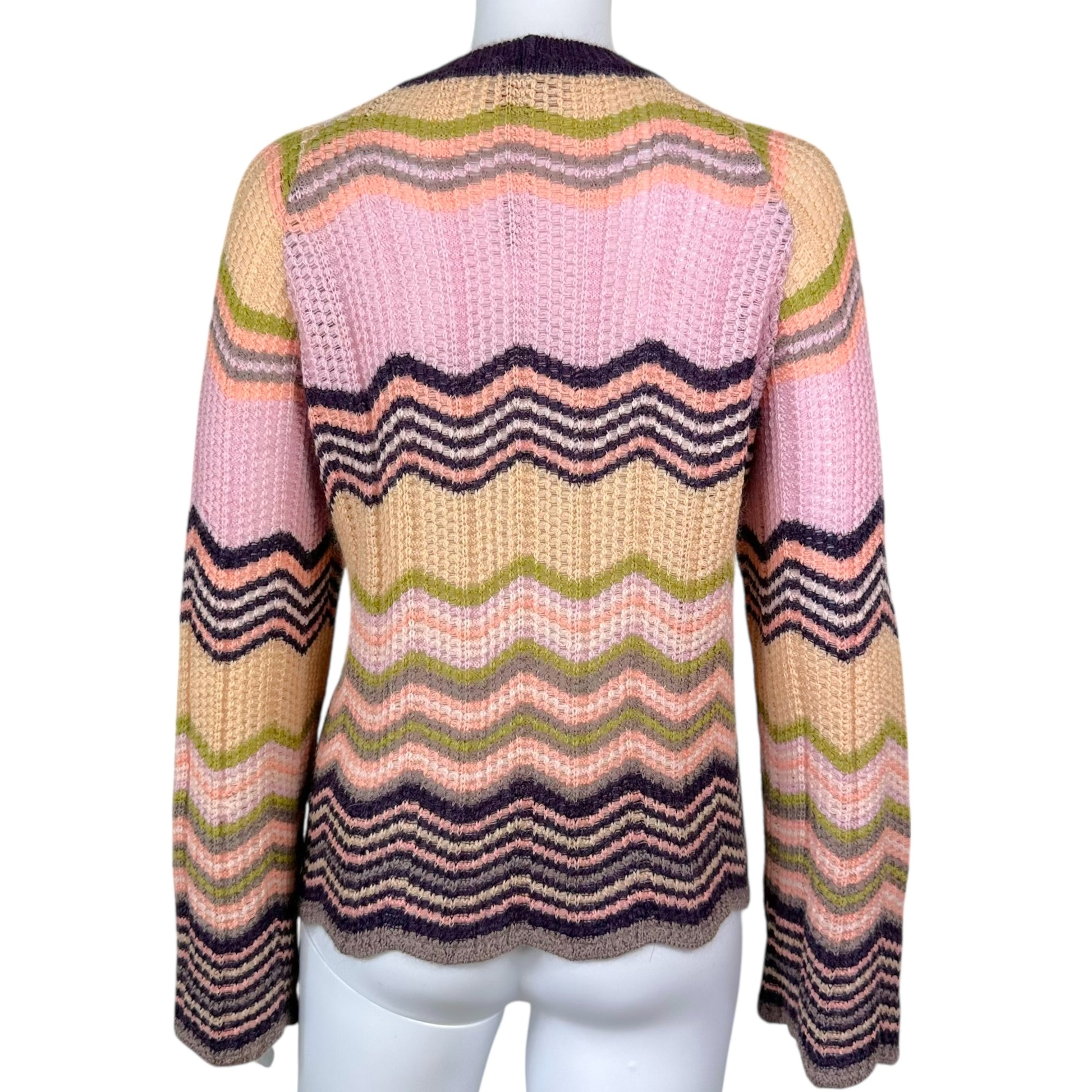 Missoni Mohair Blend Chevron Knit Cardigan - Outfit Repeater