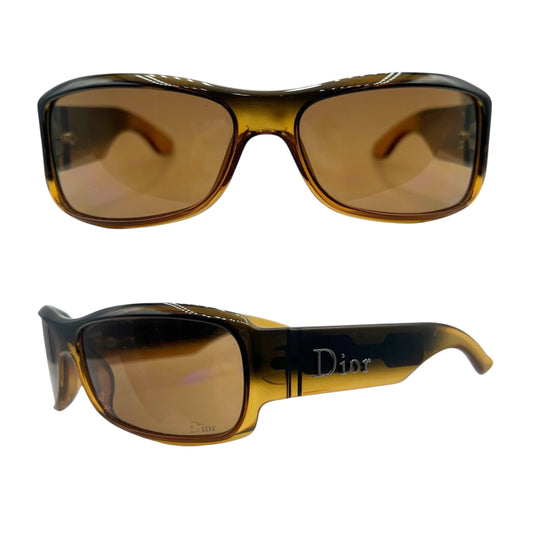 Christian Dior LatinaGirl4 Brown Gradient Rectangle Sunglasses