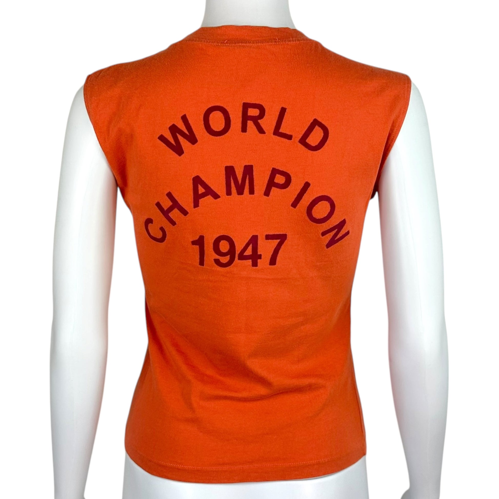 Christian Dior Orange Dark Pink J'Adore Tank Top