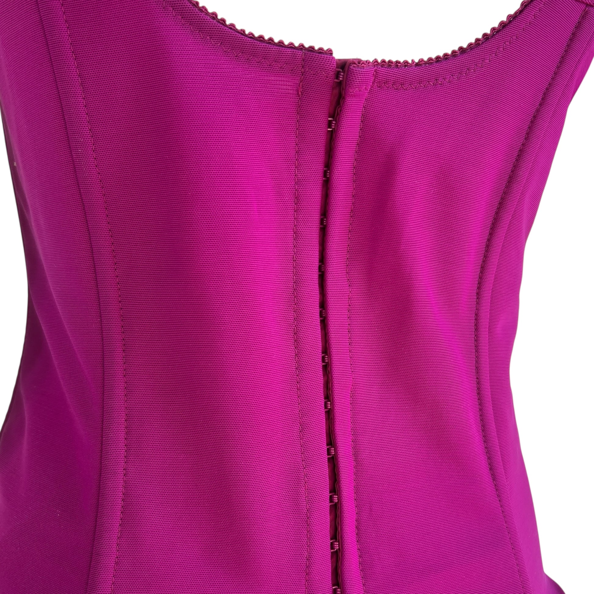 D&G Dolce & Gabbana Bright Purple Lace Corset Top - Outfit Repeater