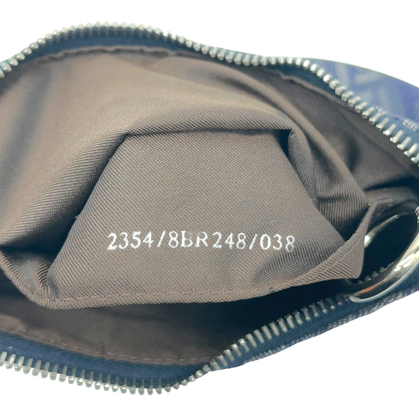 Fendi Blue Denim Zucchino Monogram Oyster Bag