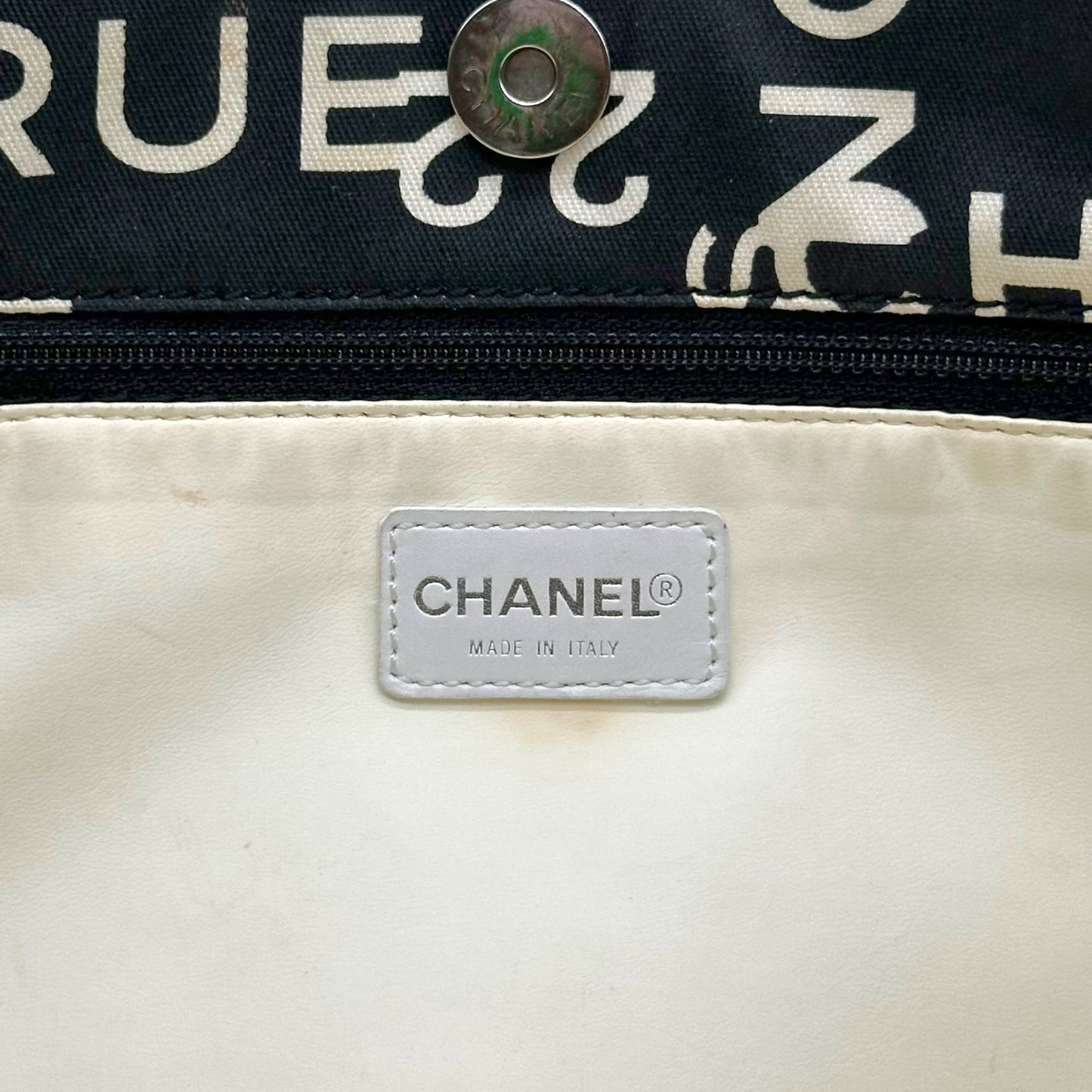 Chanel Printed Canvas Tote Bag