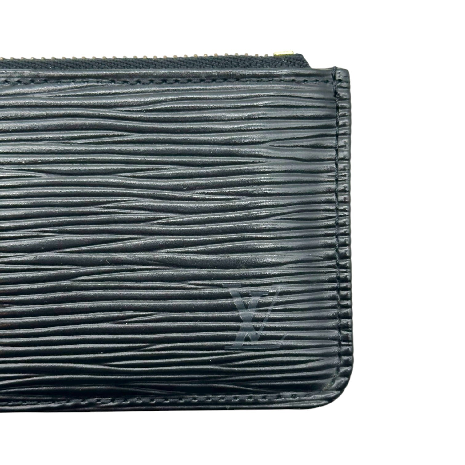 Louis Vuitton Black Epi Leather Zip Coin Pouch