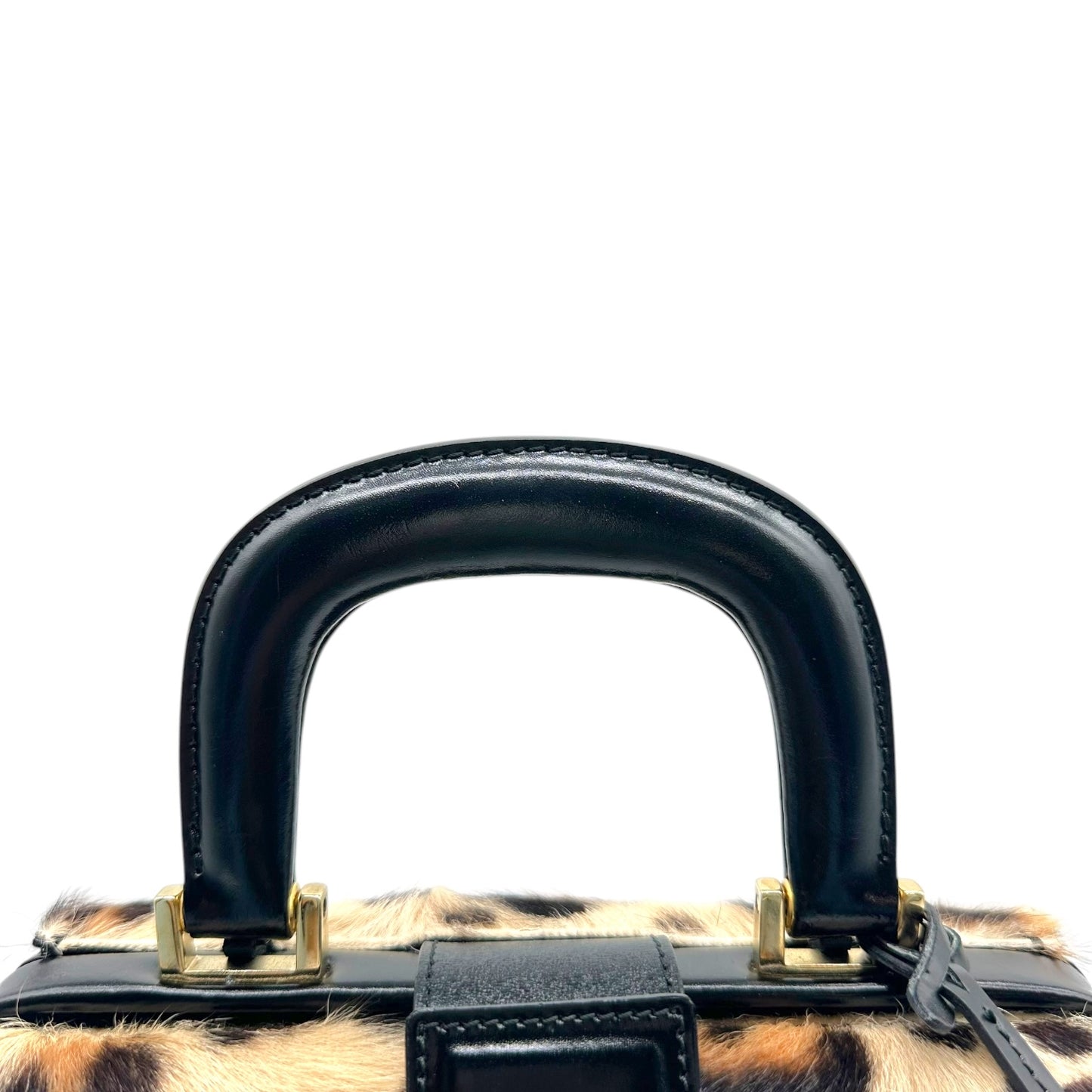 Dsquared2 Mini Bag Leopard Print Ponyhair Top-Handle