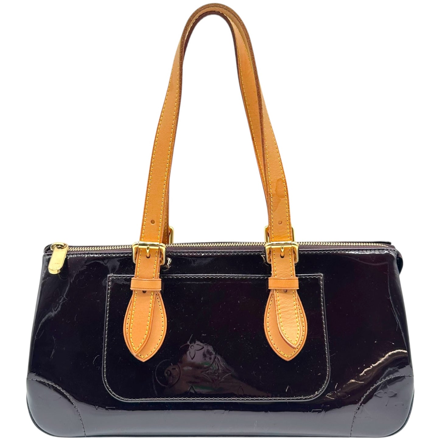 Louis Vuitton Burgundy Patent Vernis Monogram Rosewood Avenue Shoulder Bag
