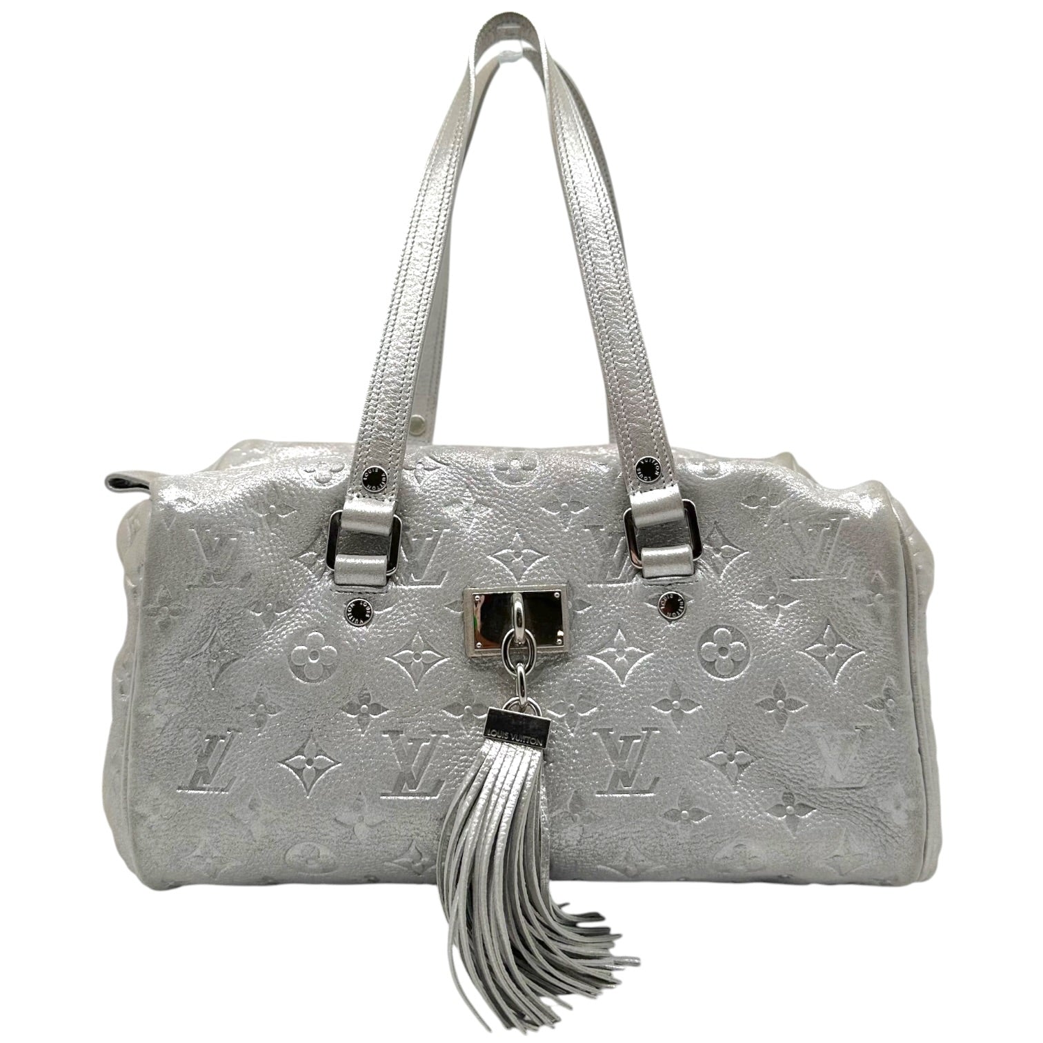 Louis Vuitton Silver Monogram Boston Shoulder Bag