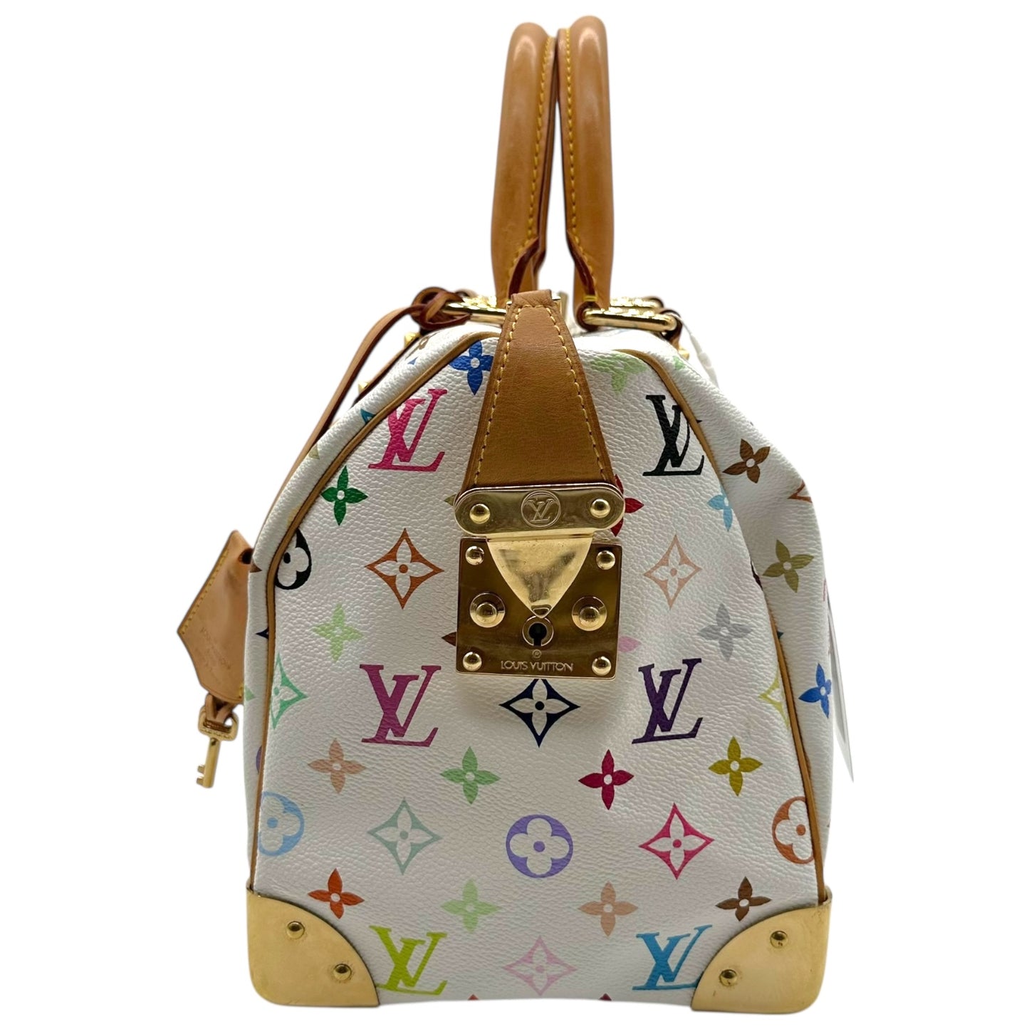 Louis Vuitton White Murakami Multicolor Speedy 30