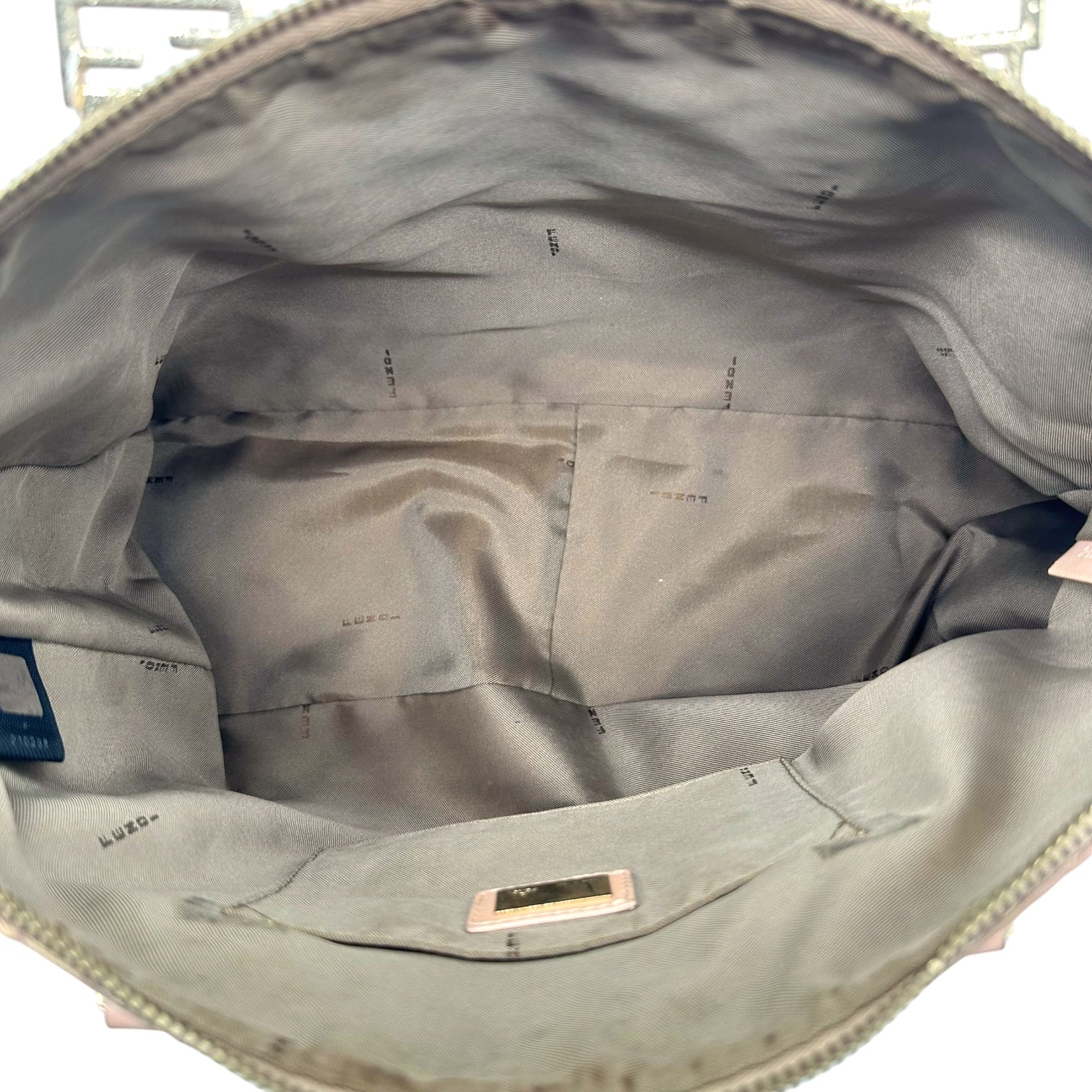 Fendi Pink Zucchino Monogram Top Handle Tote Bag - Outfit Repeater