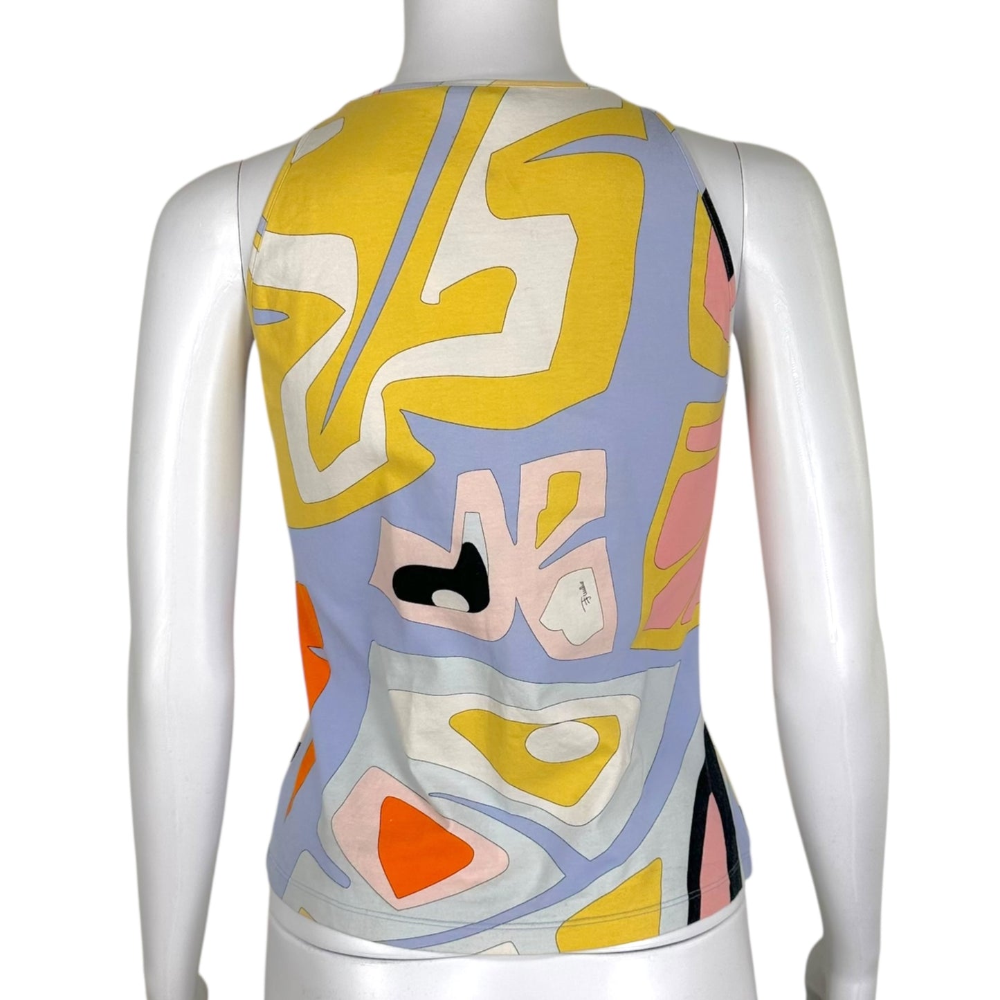 Emilio Pucci Periwinkle Multi Printed Tank Top