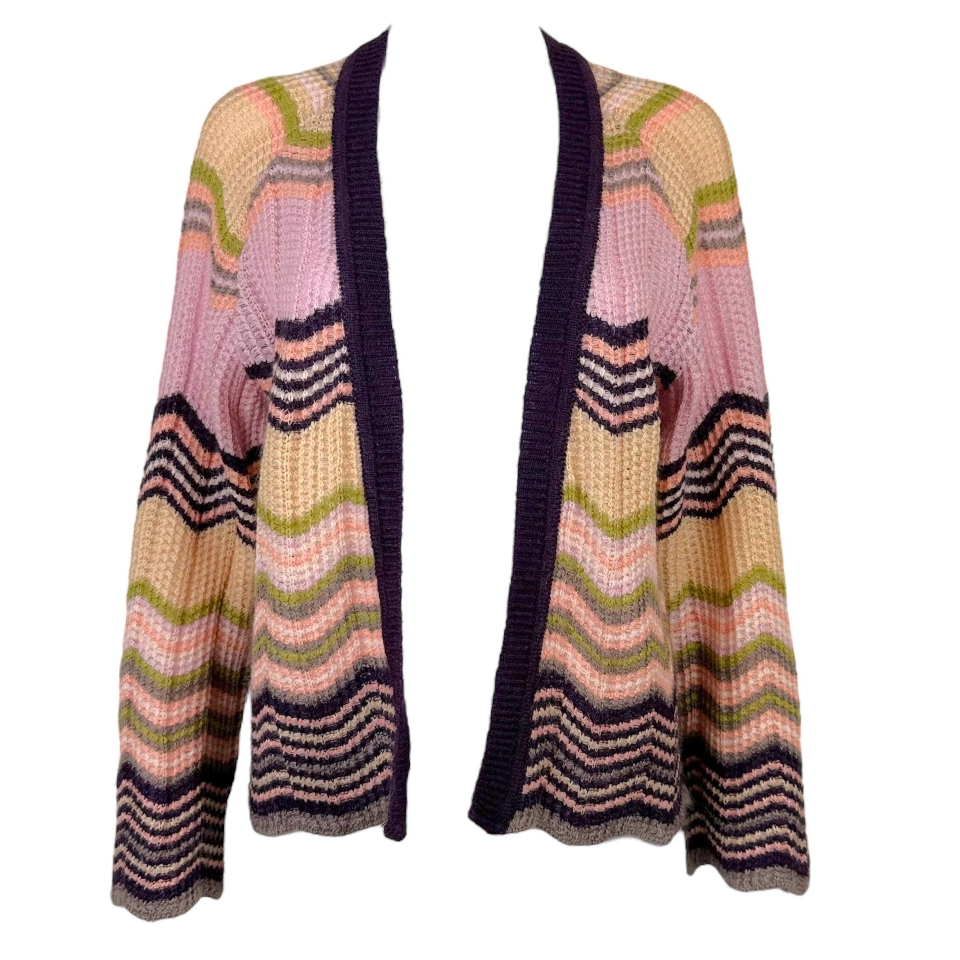Missoni Mohair Blend Chevron Knit Cardigan - Outfit Repeater