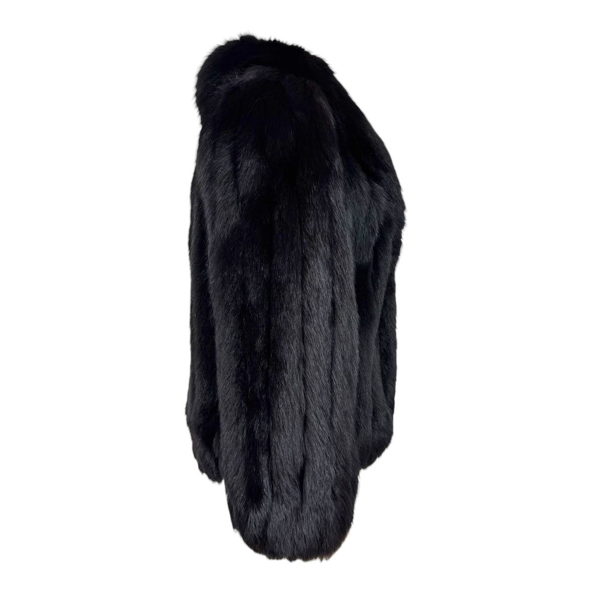Jindo Black Fox Fur Cinched Wrist Coat